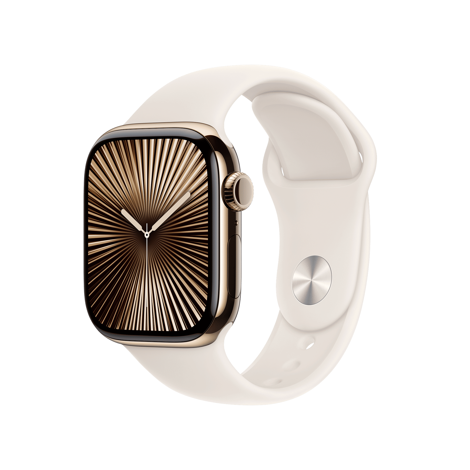 Apple Watch Series 10 GPS+LTE with Sport Band - S/M (42mm Retina LTPO3 OLED Display, Gold Titanium Case)_1