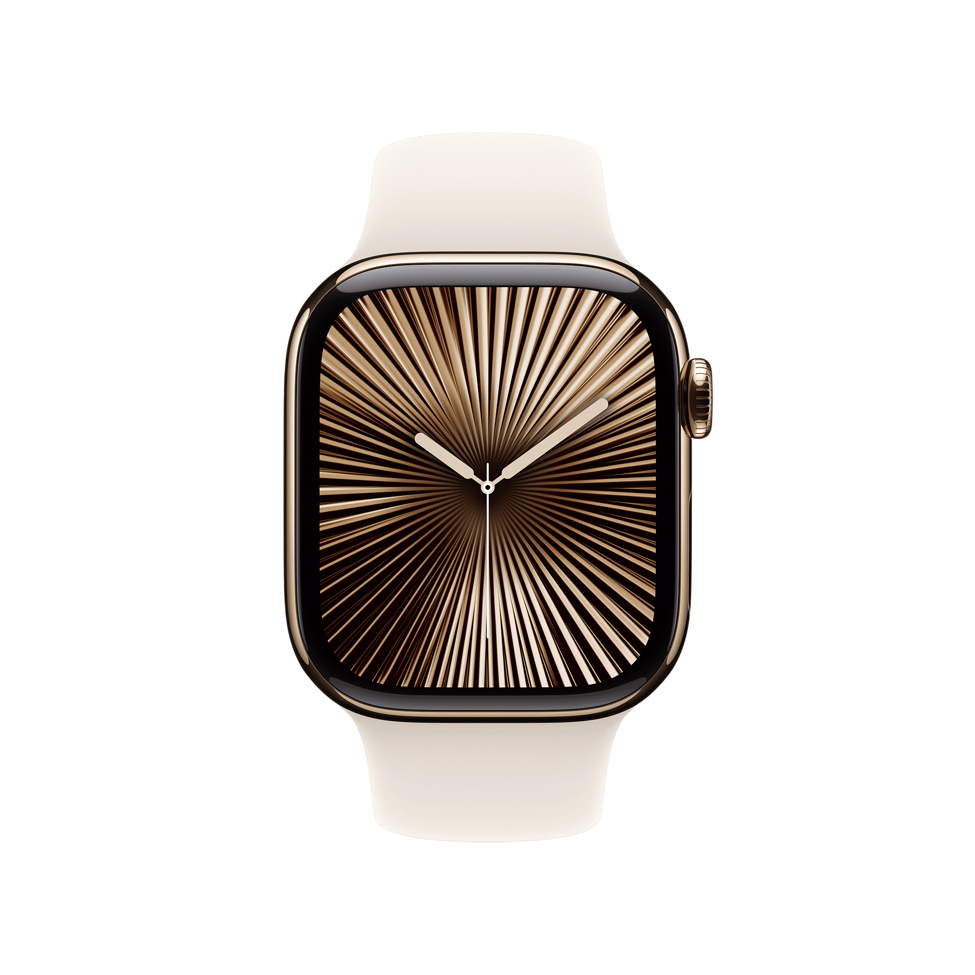 Apple Watch Series 10 GPS+LTE with Sport Band - S/M (42mm Retina LTPO3 OLED Display, Gold Titanium Case)_2