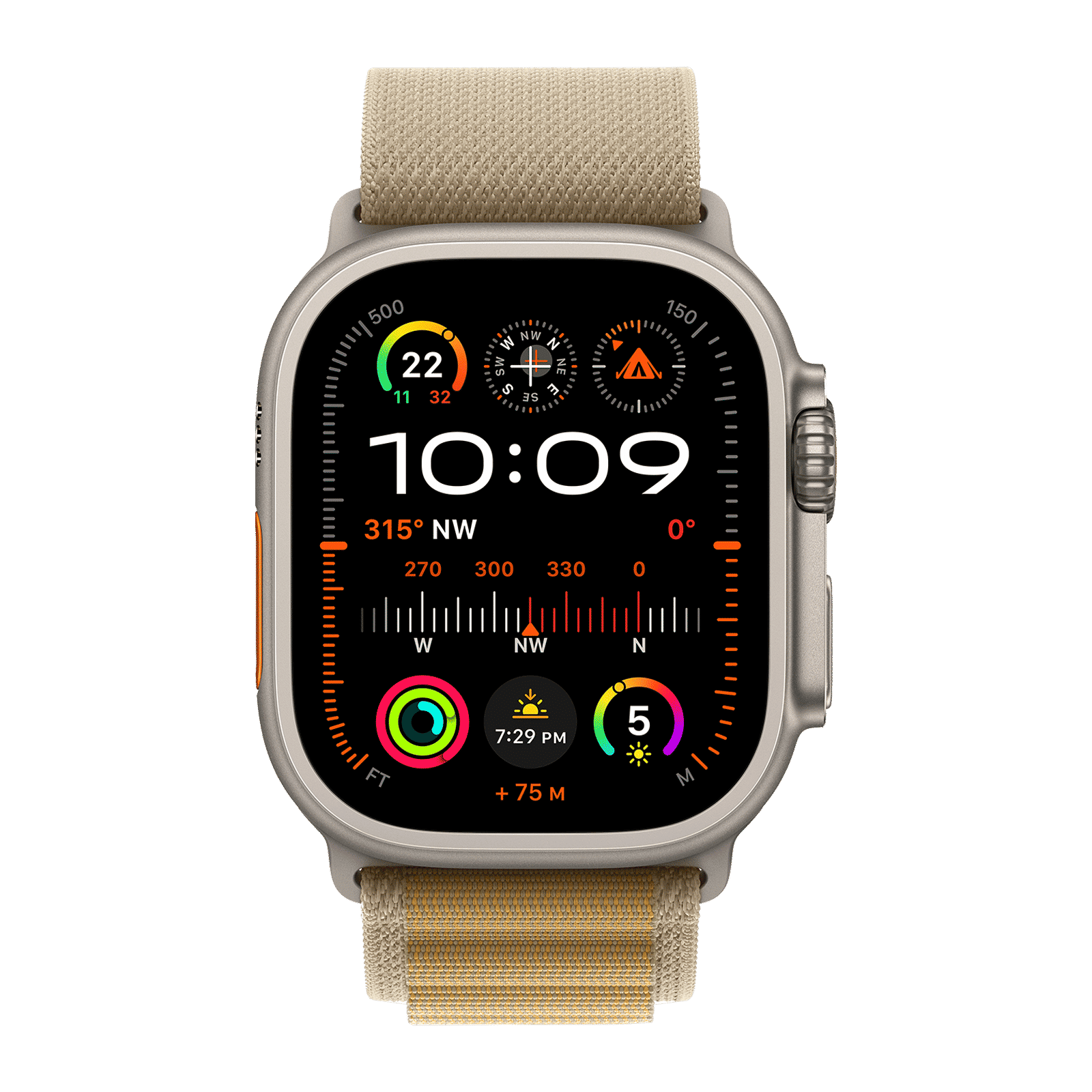 Apple Watch Ultra 2 GPS+LTE with Alpine Loop - S (49mm Retina LTPO2 OLED Display, Natural Titanium Case)_2