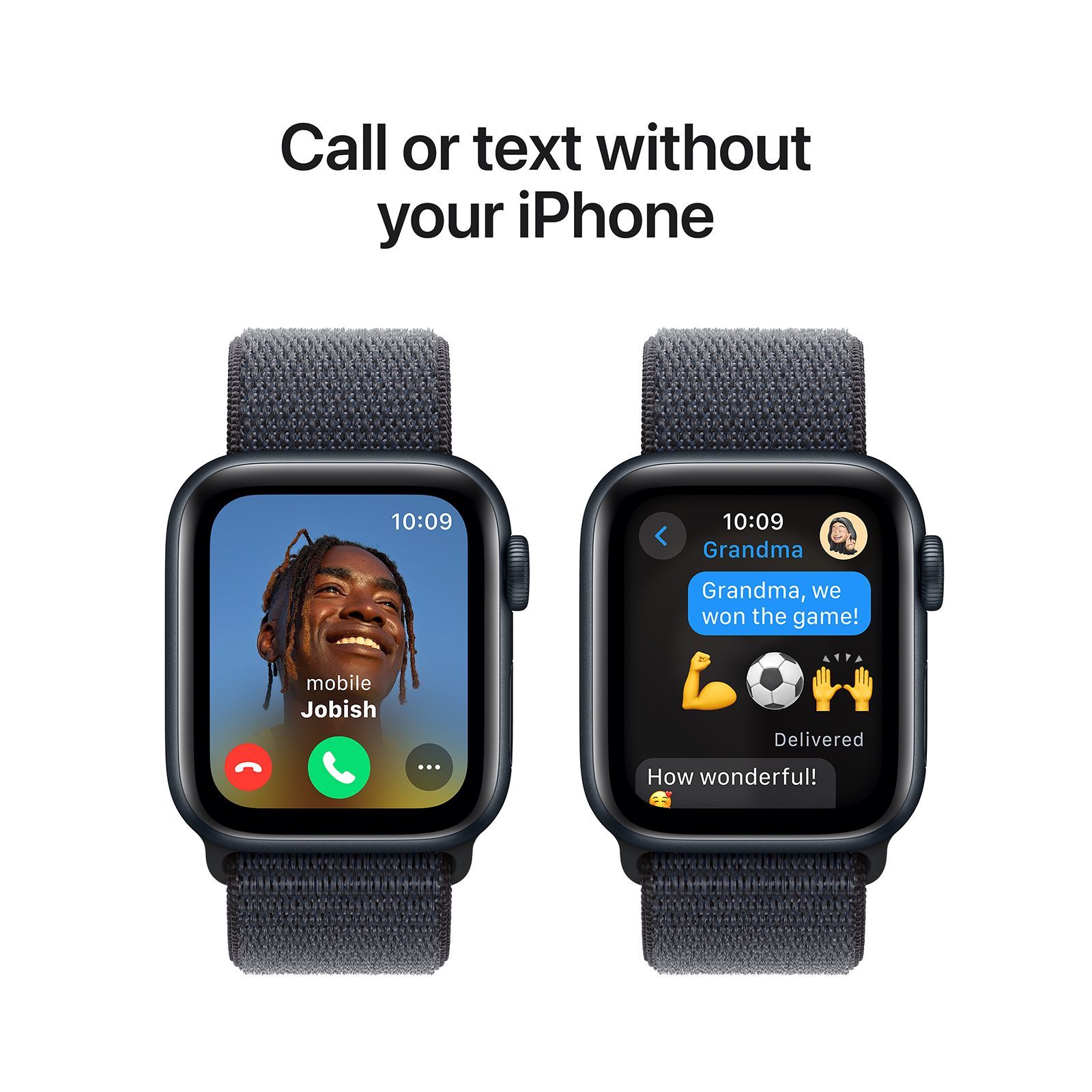 Apple Watch SE GPS with Ink Sport Loop (40mm Retina LTPO OLED Display, Midnight Aluminium Case)_4