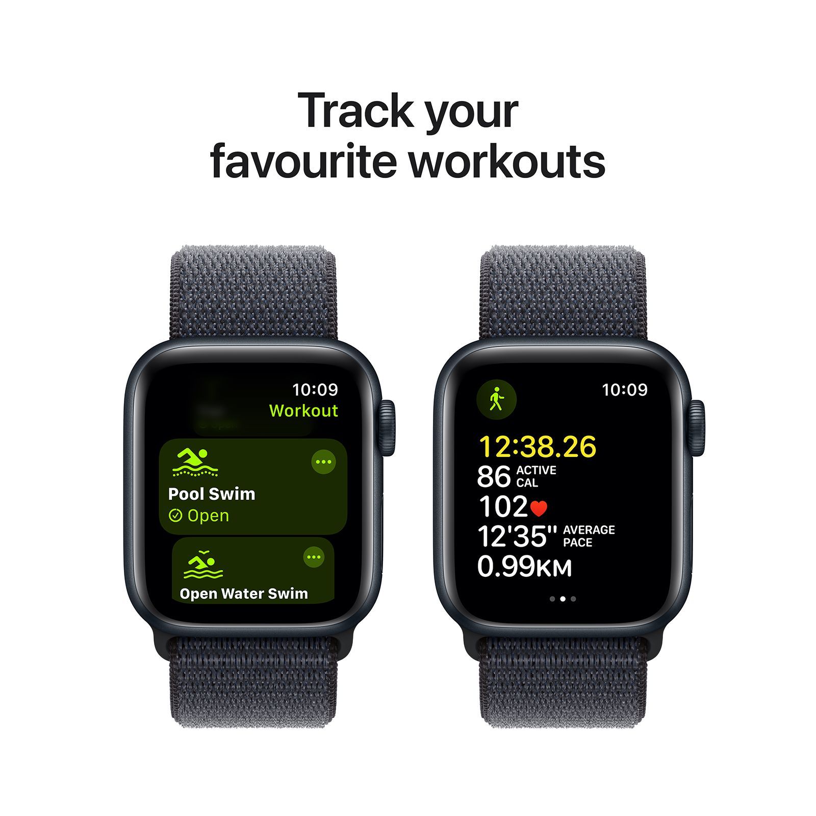 Apple Watch SE GPS with Ink Sport Loop (40mm Retina LTPO OLED Display, Midnight Aluminium Case)_6