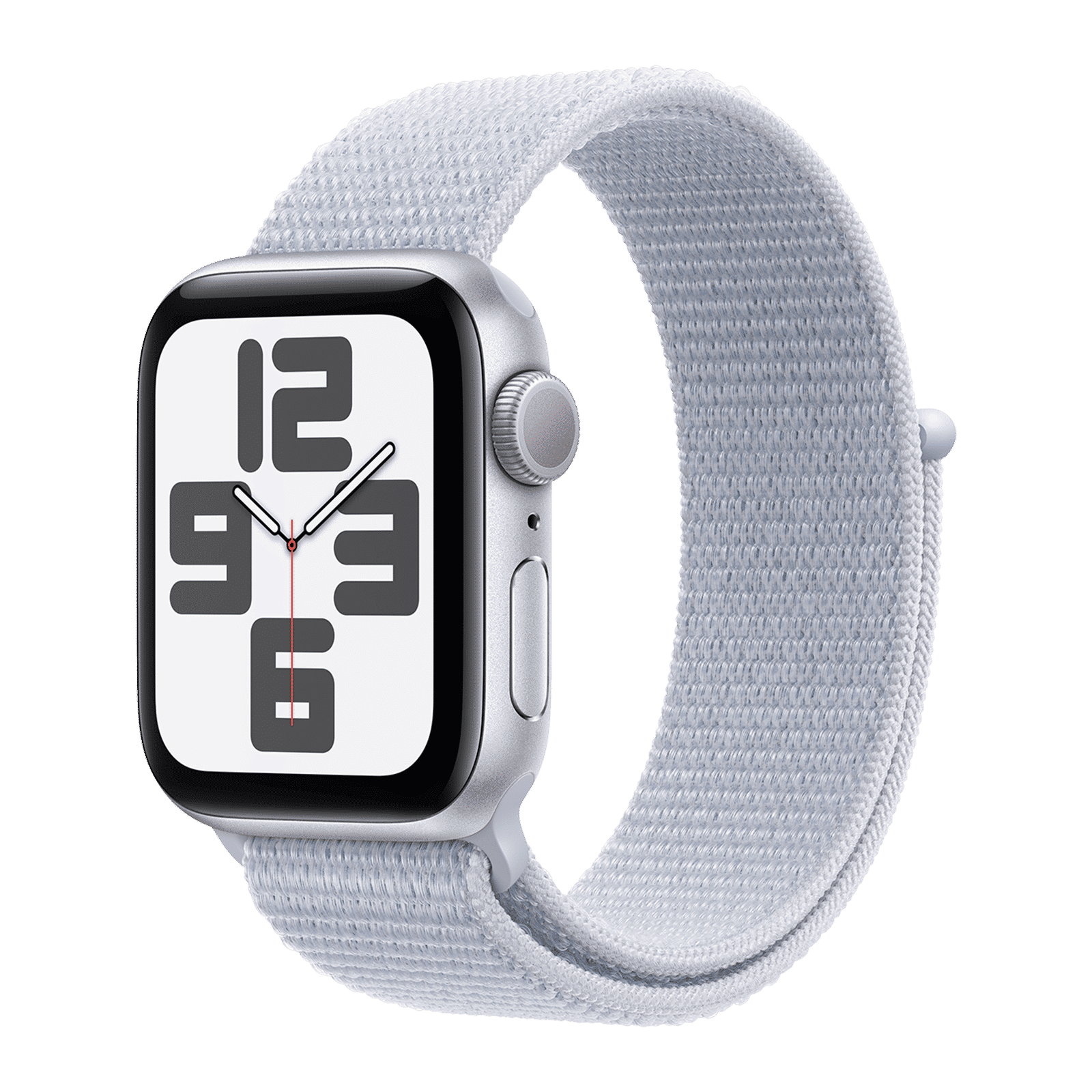 Apple Watch SE GPS with Blue Cloud Sport Loop (40mm Retina LTPO OLED Display, Silver Aluminium Case)_1
