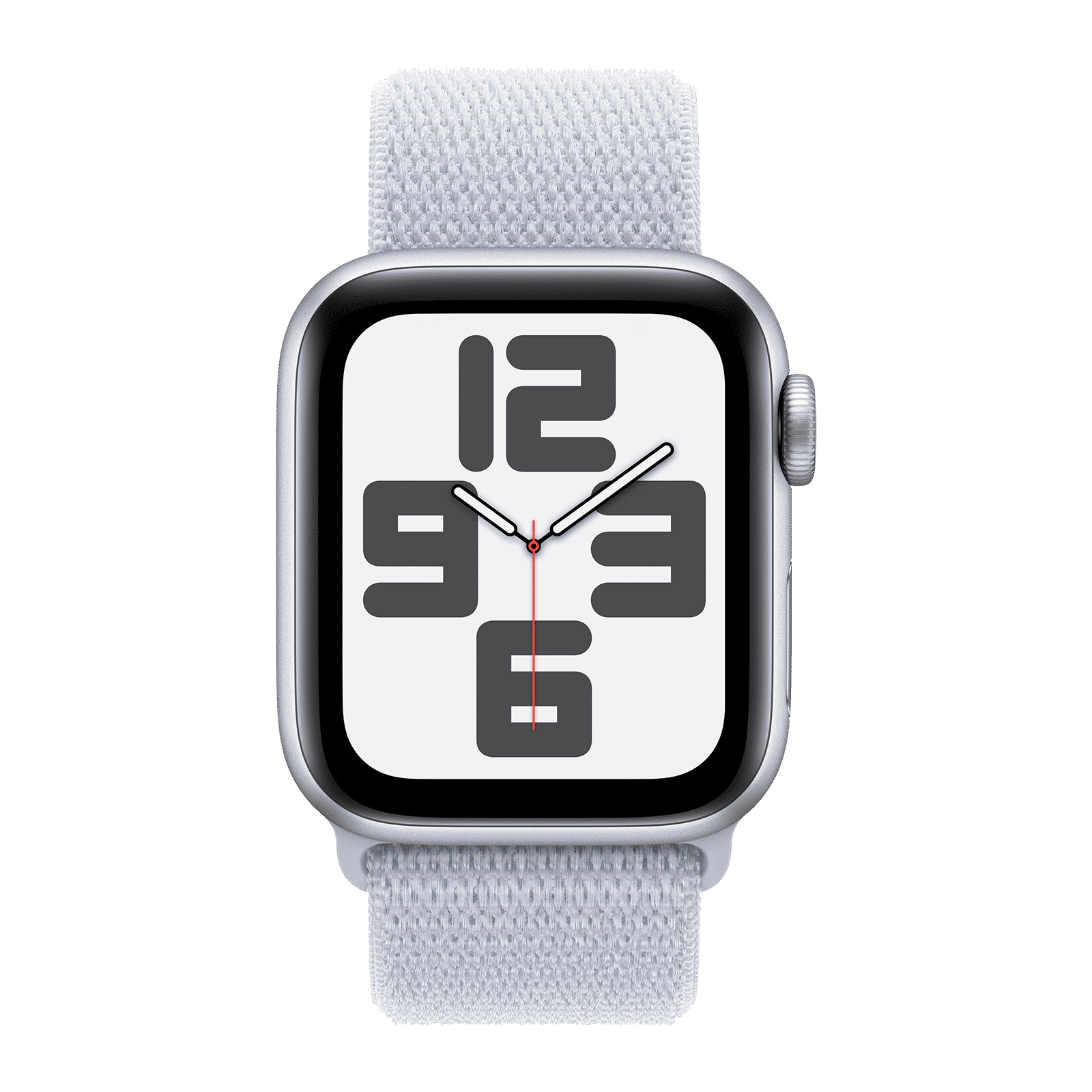 Apple Watch SE GPS with Blue Cloud Sport Loop (40mm Retina LTPO OLED Display, Silver Aluminium Case)_2