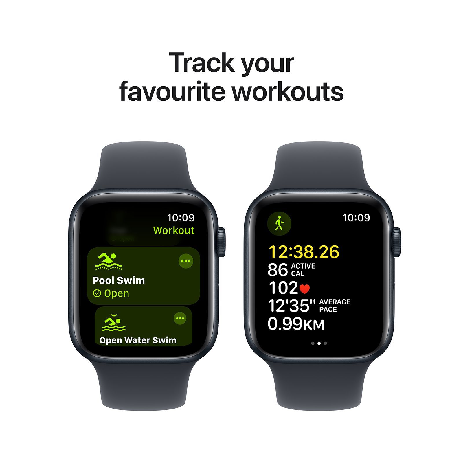 Apple Watch SE GPS with Midnight Sport Band - S/M (44mm Retina LTPO OLED Display, Midnight Aluminium Case)_6