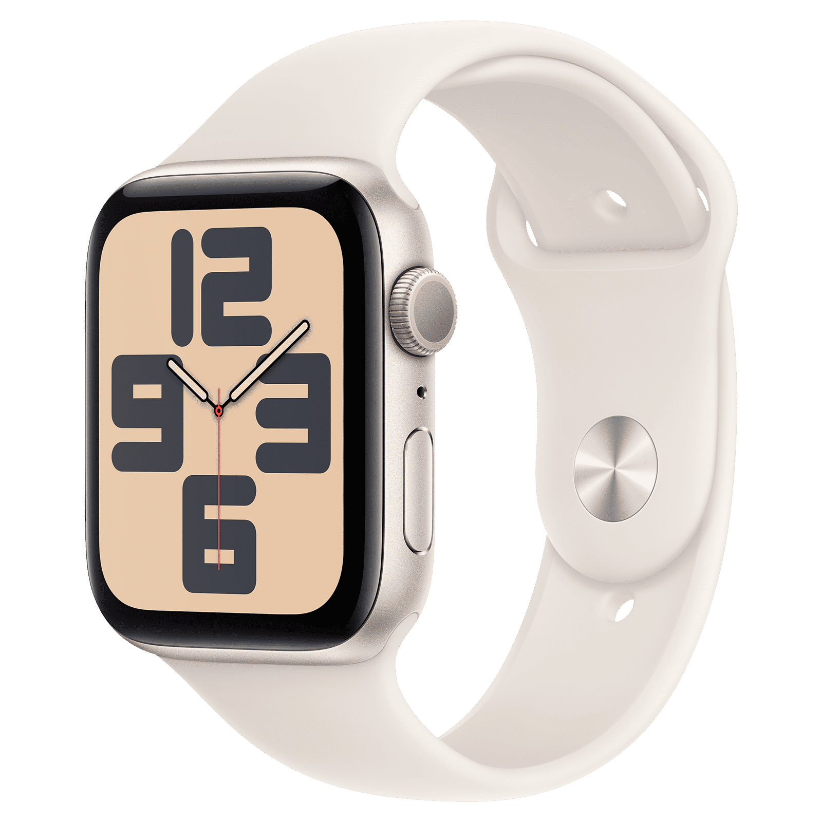 Apple Watch SE GPS with Starlight Sport Band - S/M (44mm Retina LTPO OLED Display, Starlight Aluminium Case)_1