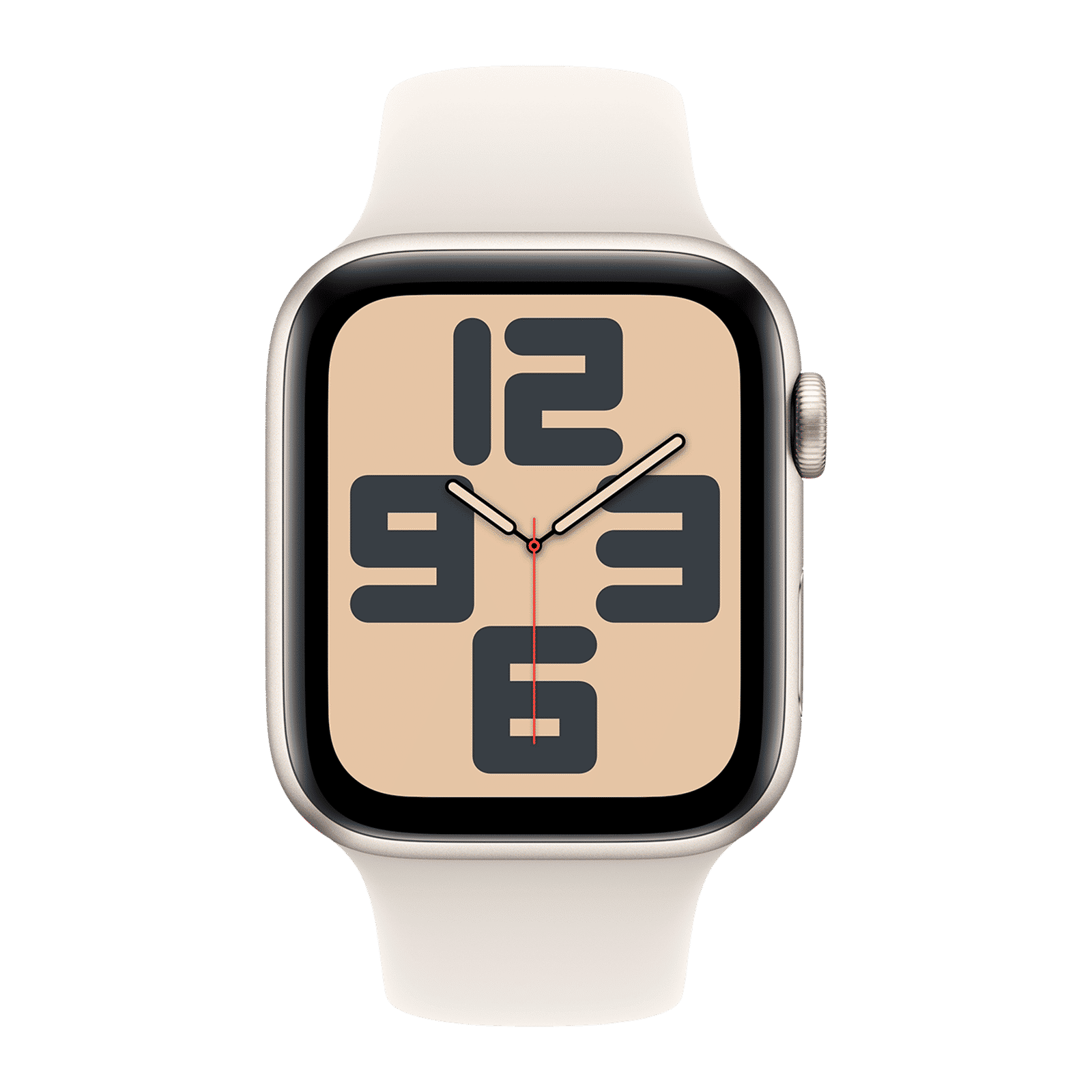 Apple Watch SE GPS with Starlight Sport Band - S/M (44mm Retina LTPO OLED Display, Starlight Aluminium Case)_2