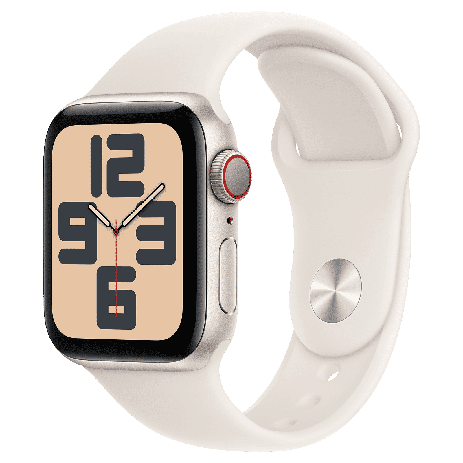Apple Watch SE GPS+LTE with Starlight Sport Band - S/M (40mm Retina LTPO OLED Display, Starlight Aluminium Case)_1