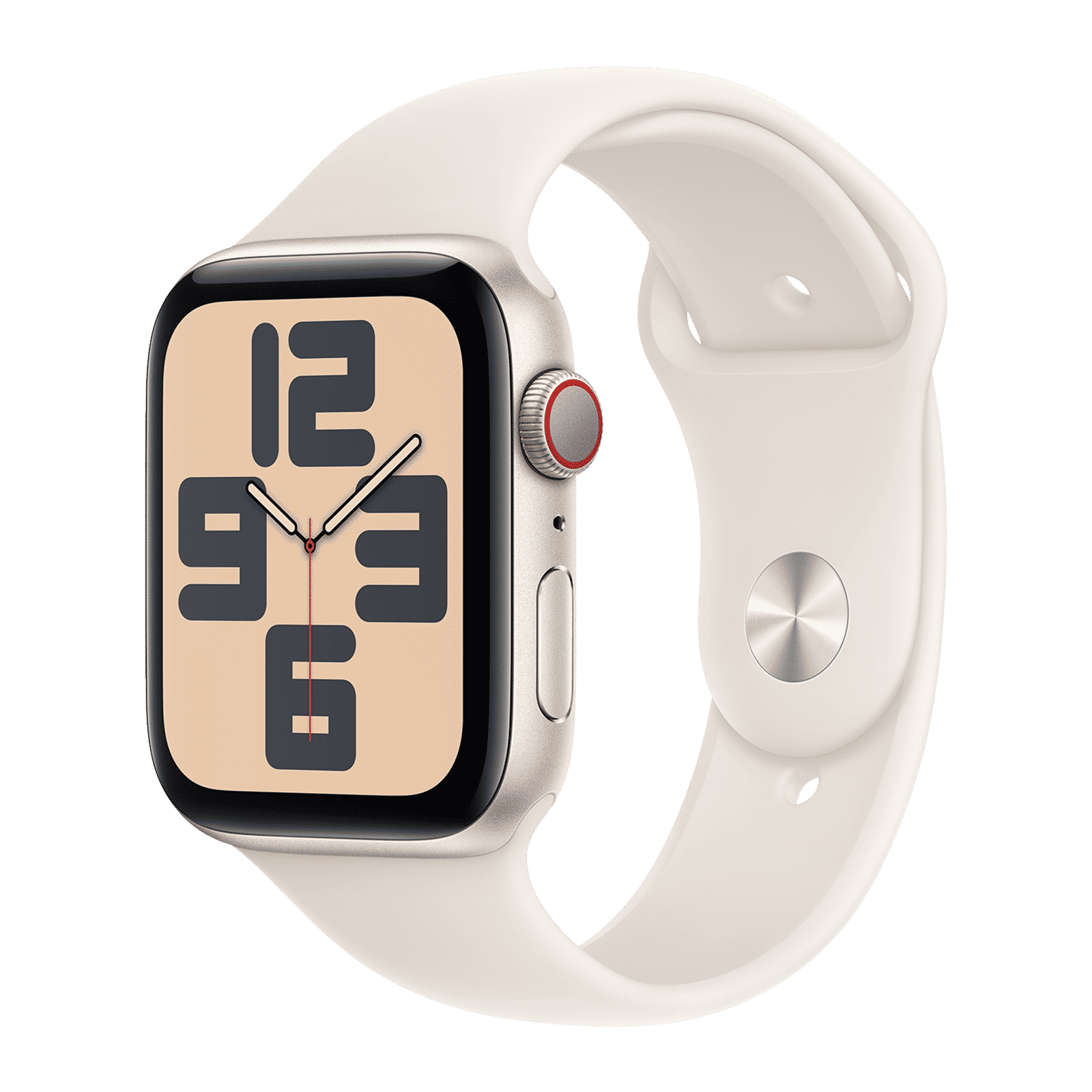 Apple Watch SE GPS+LTE with Starlight Sport Band - M/L (44mm Retina LTPO OLED Display, Starlight Aluminium Case)_1