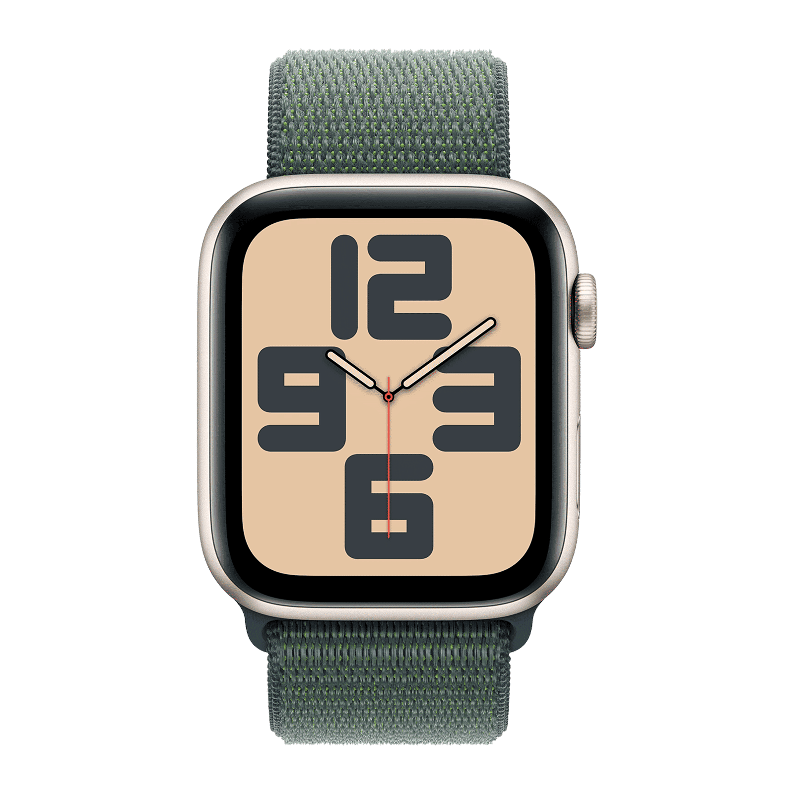 Apple Watch SE GPS+LTE with Lake Green Sport Loop (44mm Retina LTPO OLED Display, Starlight Aluminium Case)_2