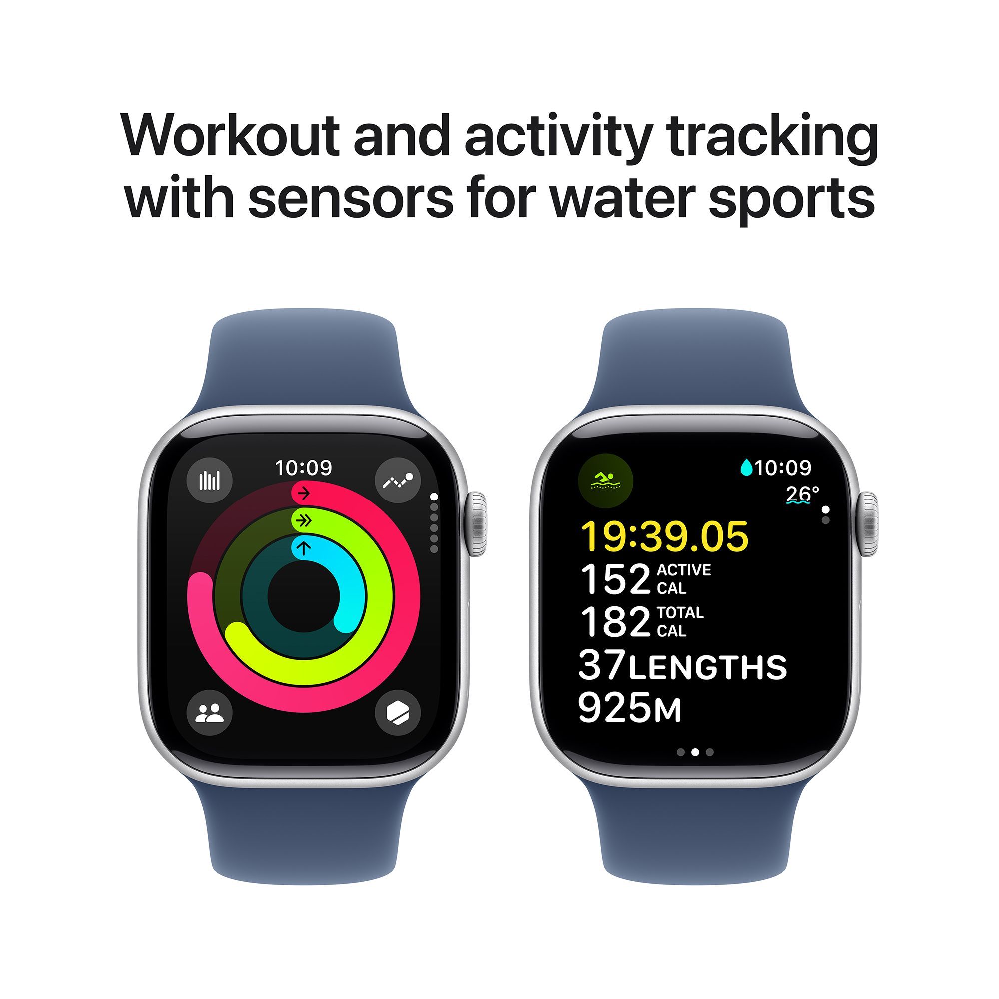 Apple Watch Series 10 GPS with Sport Band - M/L (42mm Retina LTPO3 OLED Display, Silver Aluminium Case) Apple Watch Series 10 GPS with Sport Band - M/L (42mm Retina LTPO3 OLED Display, Silver Aluminium Case)_4