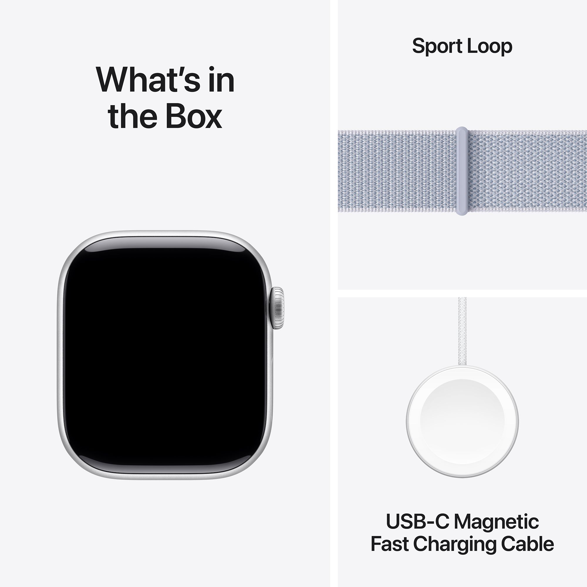 Apple Watch Series 10 GPS with Sport Loop (42mm Retina LTPO3 OLED Display, Silver Aluminium Case)_9