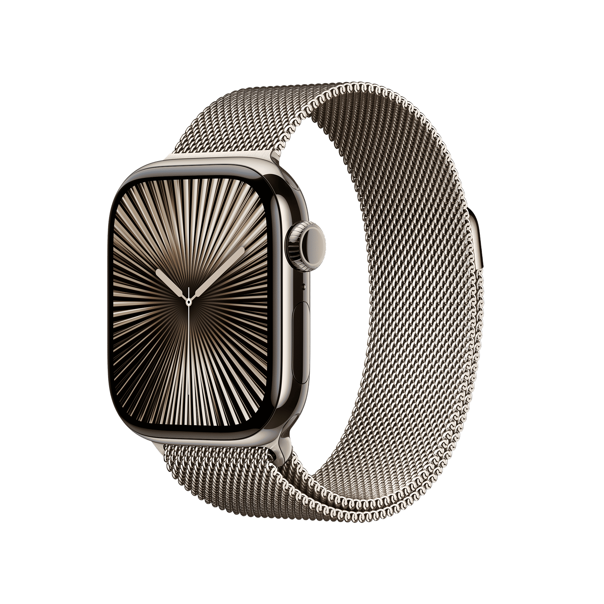 Apple Watch Series 10 GPS+LTE with Milanese Loop (42mm Retina LTPO3 OLED Display, Natural Titanium Case)_1