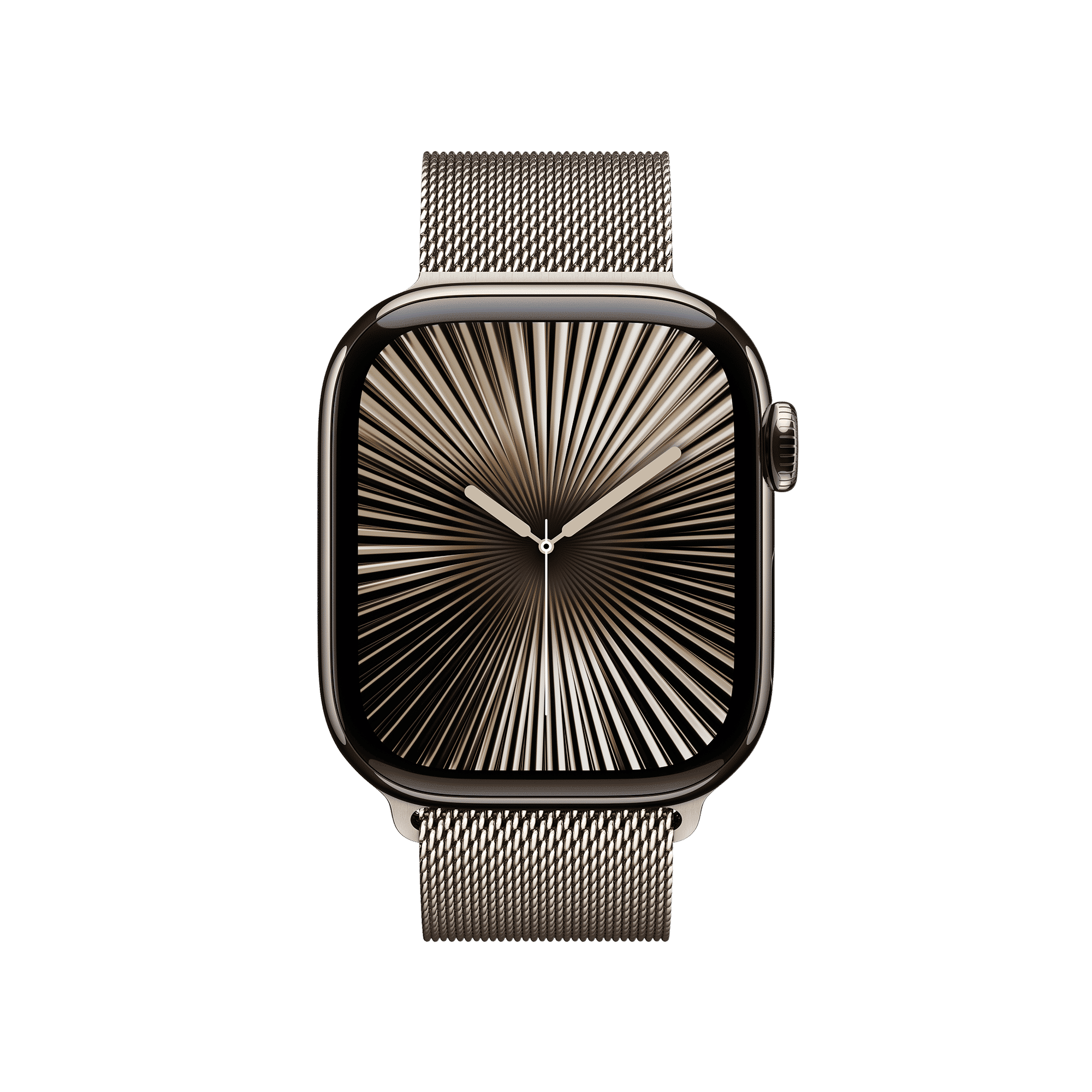 Apple Watch Series 10 GPS+LTE with Milanese Loop (42mm Retina LTPO3 OLED Display, Natural Titanium Case)_2