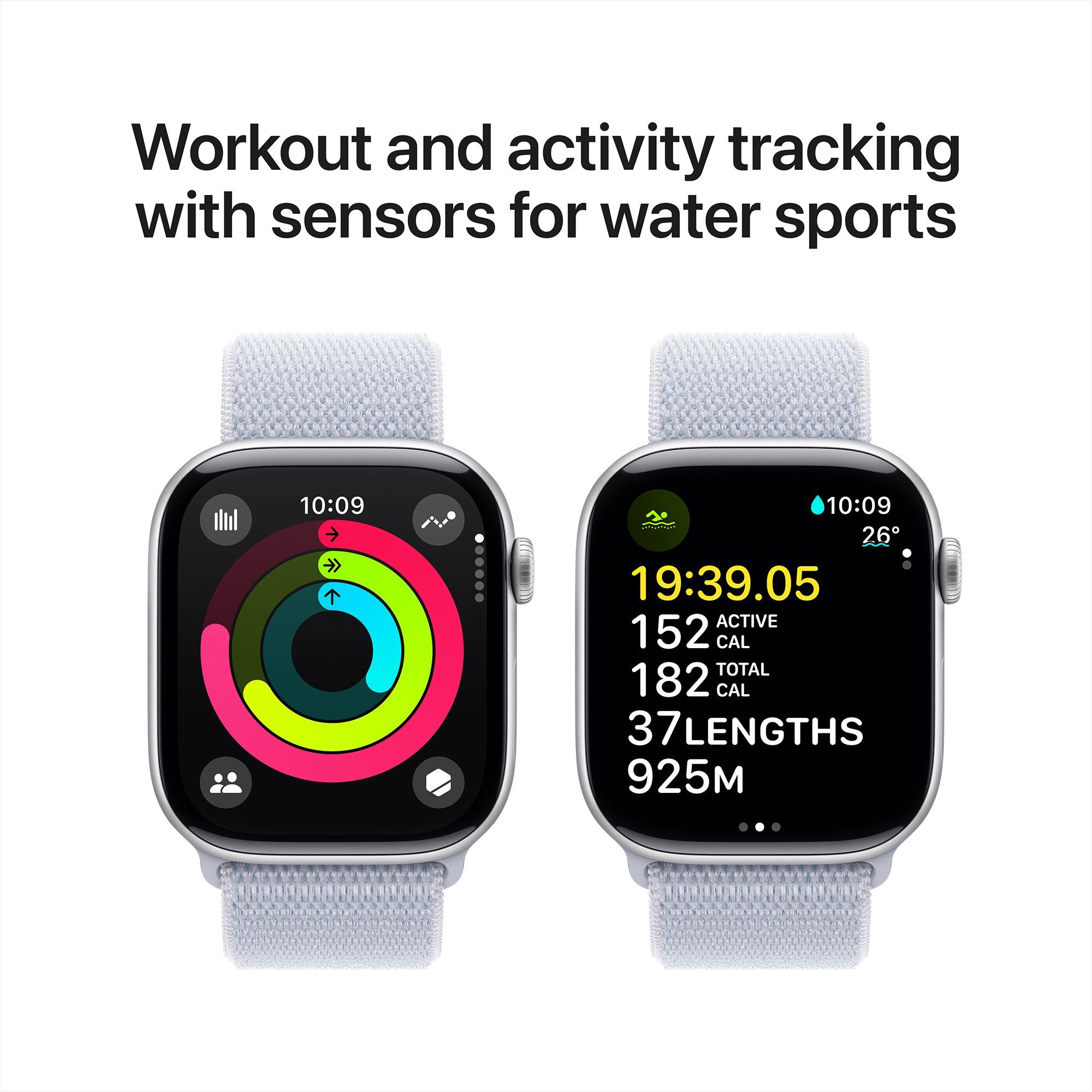 Apple Watch Series 10 GPS+LTE with Sport Loop (46mm Retina LTPO3 OLED Display, Silver Aluminium Case)_4