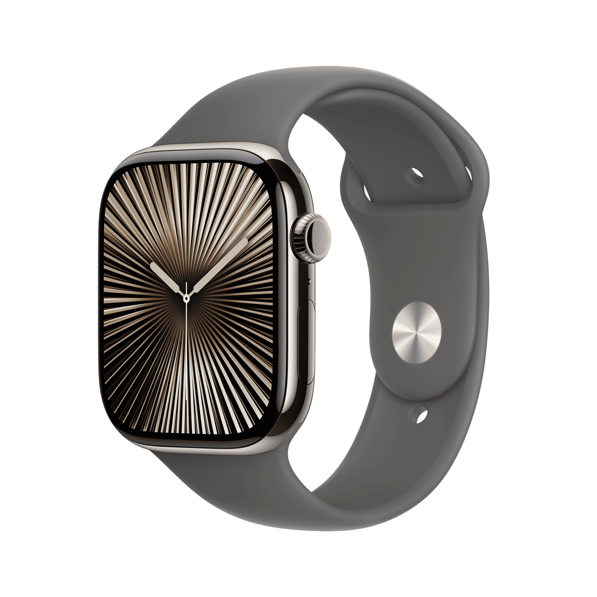 Apple Watch Series 10 GPS+LTE with Sport Band - S/M (46mm Retina LTPO3 OLED Display, Natural Titanium Case)_1