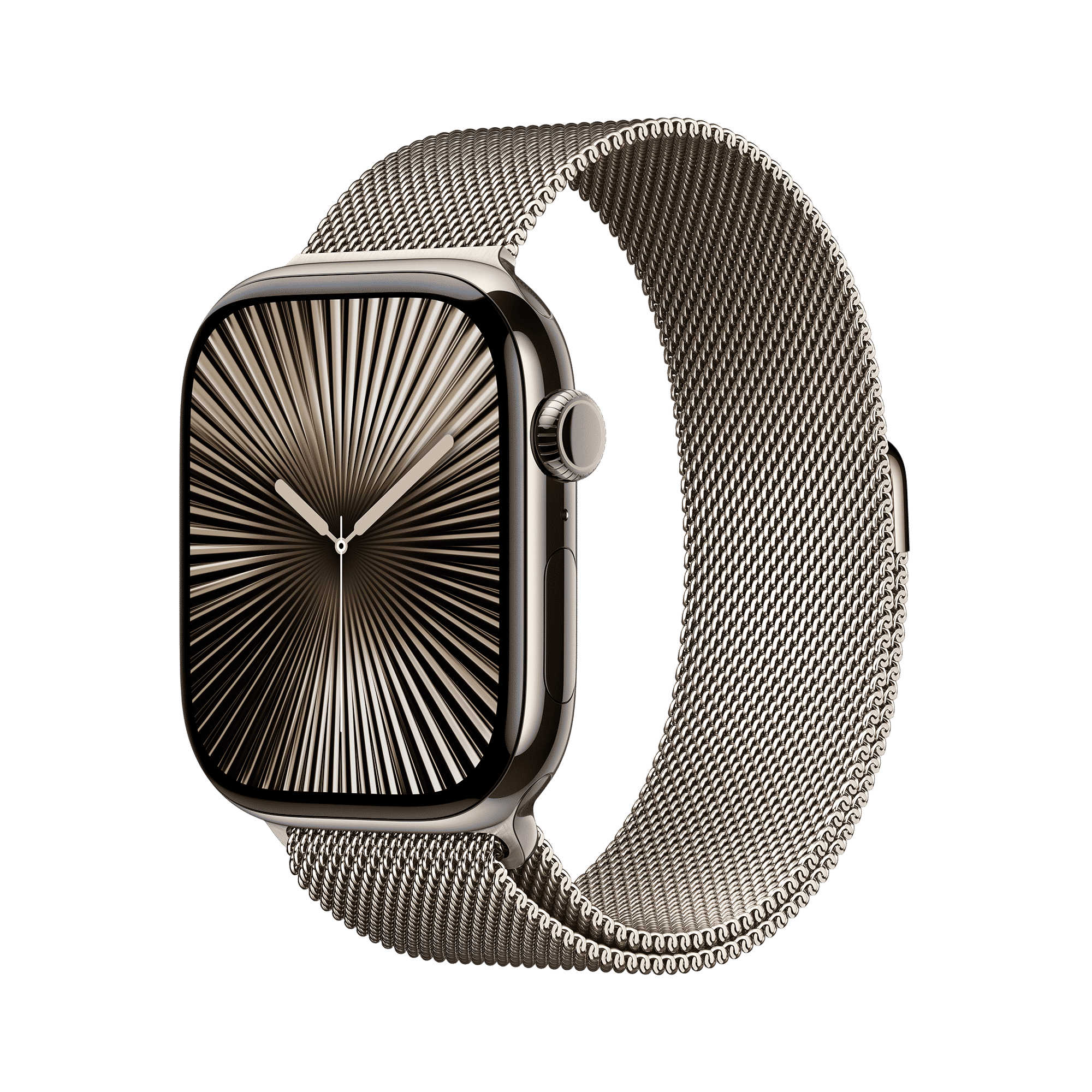 Apple Watch Series 10 GPS+LTE with Milanese Loop - M/L (46mm Retina LTPO3 OLED Display, Natural Titanium Case)_1