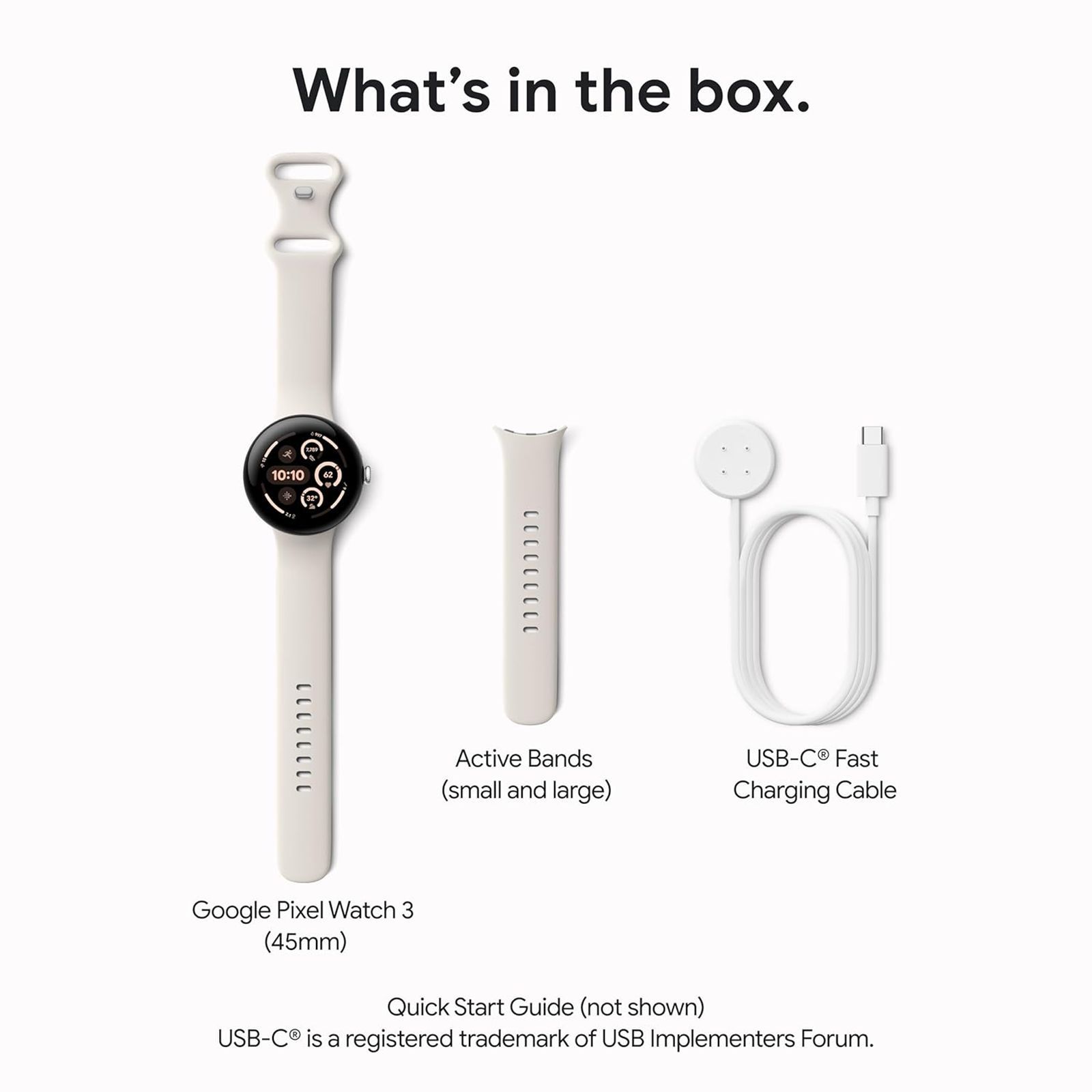 Google Pixel Watch 3 Wi-Fi+Bluetooth Wear OS 5.0 Smartwatch (45mm AMOLED Display, Snapdragon W5 Gen 1 Cortex-M33 co-processor, Fall Detection, Porcelain Active Band) Google Pixel Watch 3 Wi-Fi+Bluetooth Wear OS 5.0 Smartwatch (45mm AMOLED Display, Snapdragon W5 Gen 1 Cortex-M33 co-processor, Fall Detection, Porcelain Active Band)_11