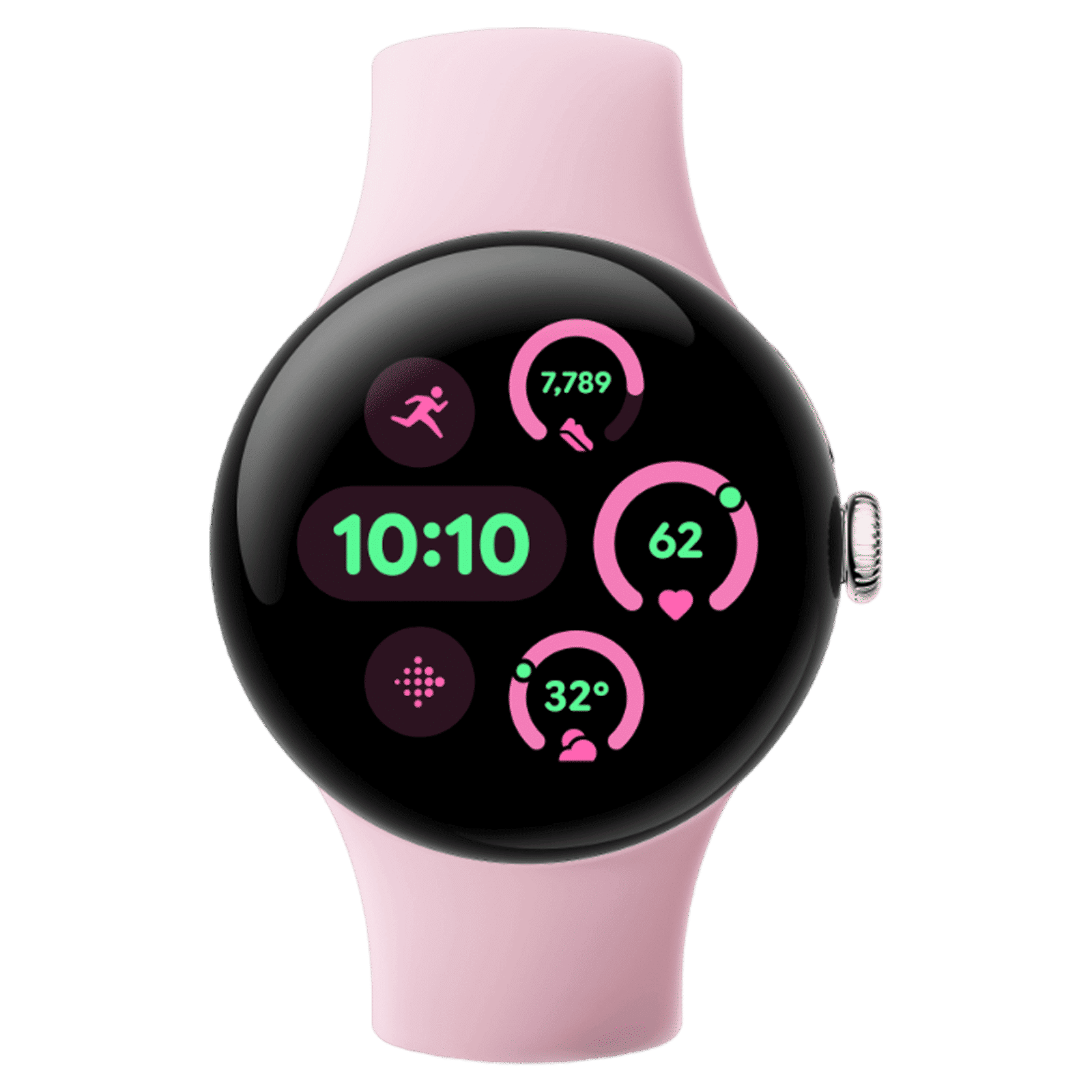 Google Pixel Watch 3 Wi-Fi+Bluetooth Wear OS 5.0 Smartwatch (41mm AMOLED Display, Snapdragon W5 Gen 1 Cortex-M33 co-processor, Fall Detection, Rose Quartz Active Band)_1