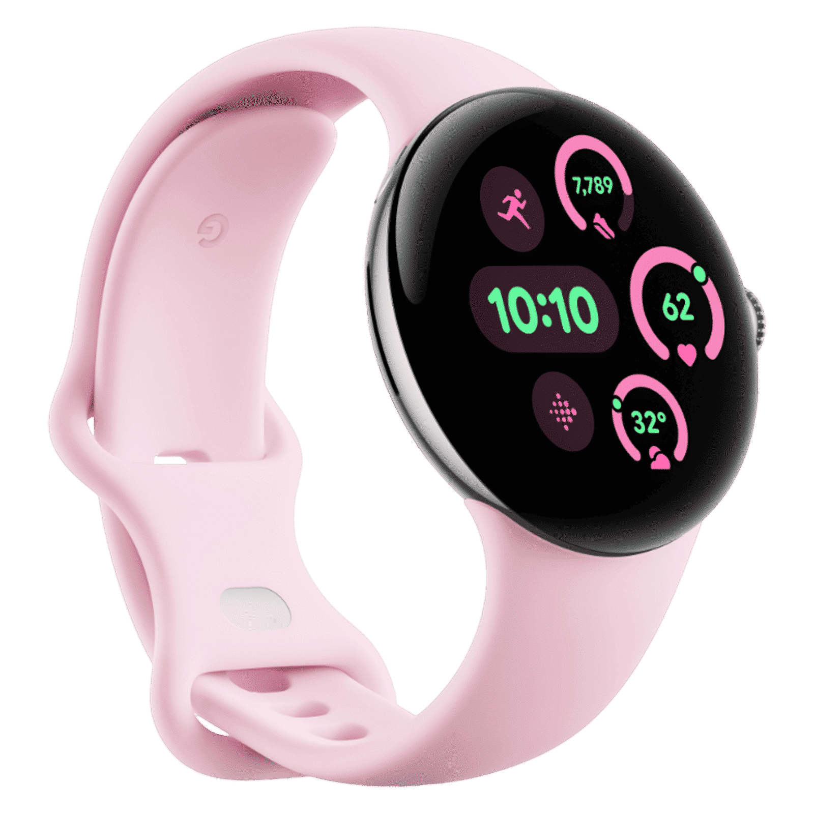 Google Pixel Watch 3 Wi-Fi+Bluetooth Wear OS 5.0 Smartwatch (41mm AMOLED Display, Snapdragon W5 Gen 1 Cortex-M33 co-processor, Fall Detection, Rose Quartz Active Band)_5