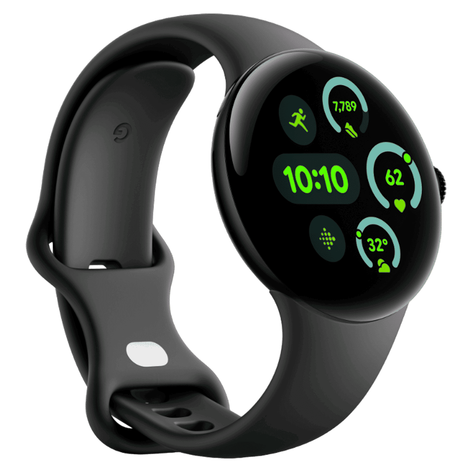 Google Pixel Watch 3 Wi-Fi+Bluetooth Wear OS 5.0 Smartwatch (45mm AMOLED Display, Snapdragon W5 Gen 1 Cortex-M33 co-processor, Fall Detection, Obsidian Active Band)_5