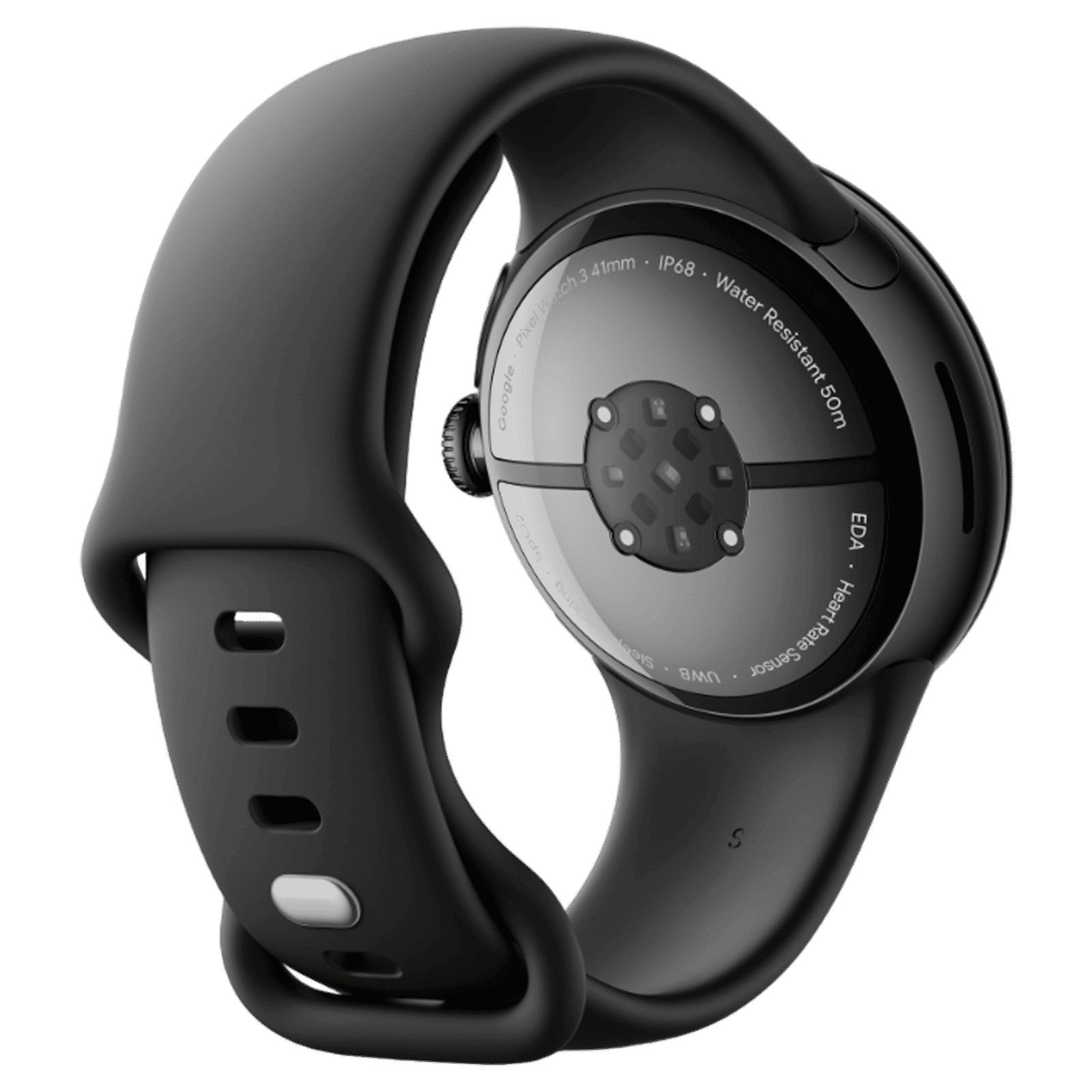 Google Pixel Watch 3 Wi-Fi+Bluetooth Wear OS 5.0 Smartwatch (45mm AMOLED Display, Snapdragon W5 Gen 1 Cortex-M33 co-processor, Fall Detection, Obsidian Active Band)_6