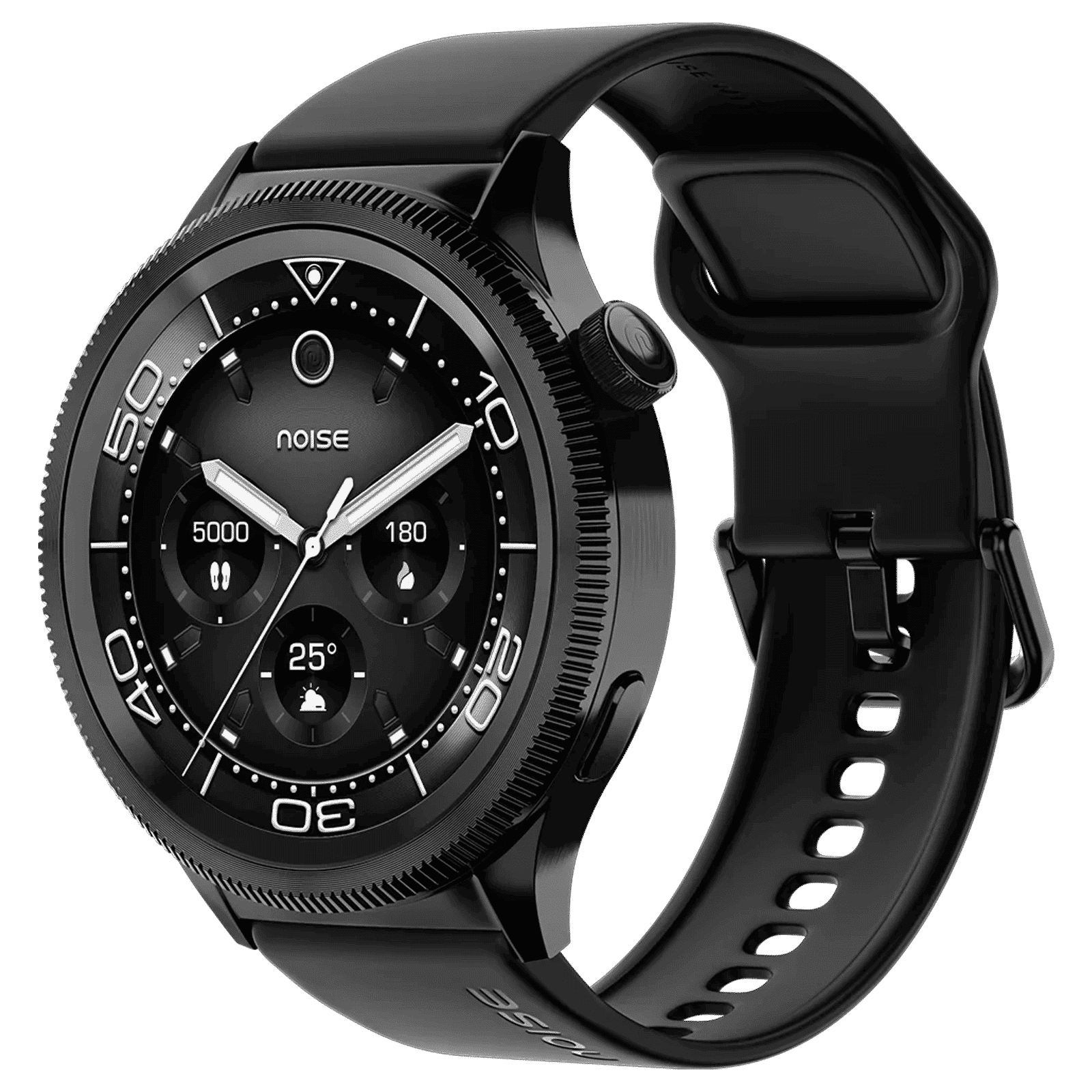 noise NoiseFit Halo 2 Smartwatch with Bluetooth Calling (36.3mm AMOLED Display, IP67 Water Resistant, Jet Black Strap)_3