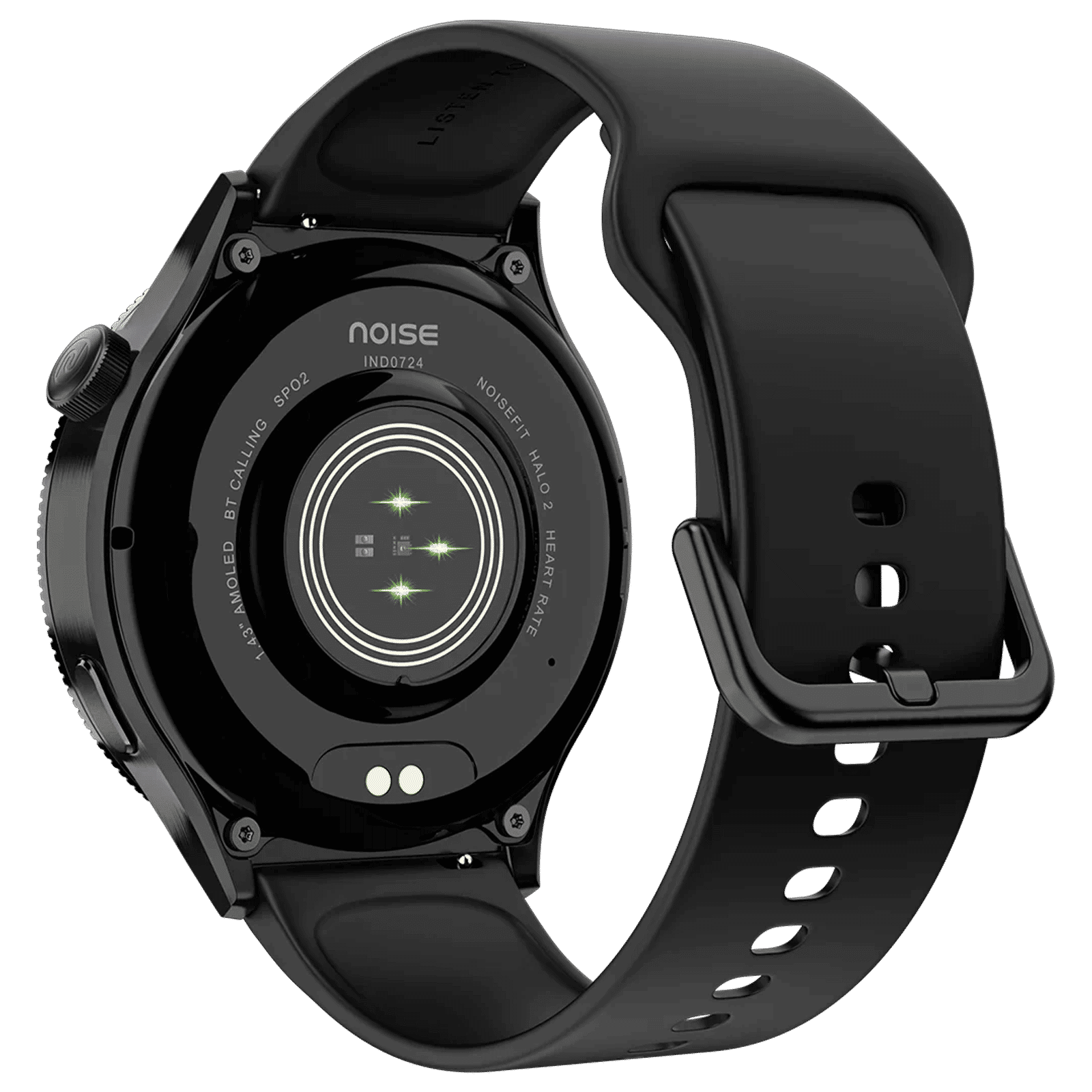 noise NoiseFit Halo 2 Smartwatch with Bluetooth Calling (36.3mm AMOLED Display, IP67 Water Resistant, Jet Black Strap)_5
