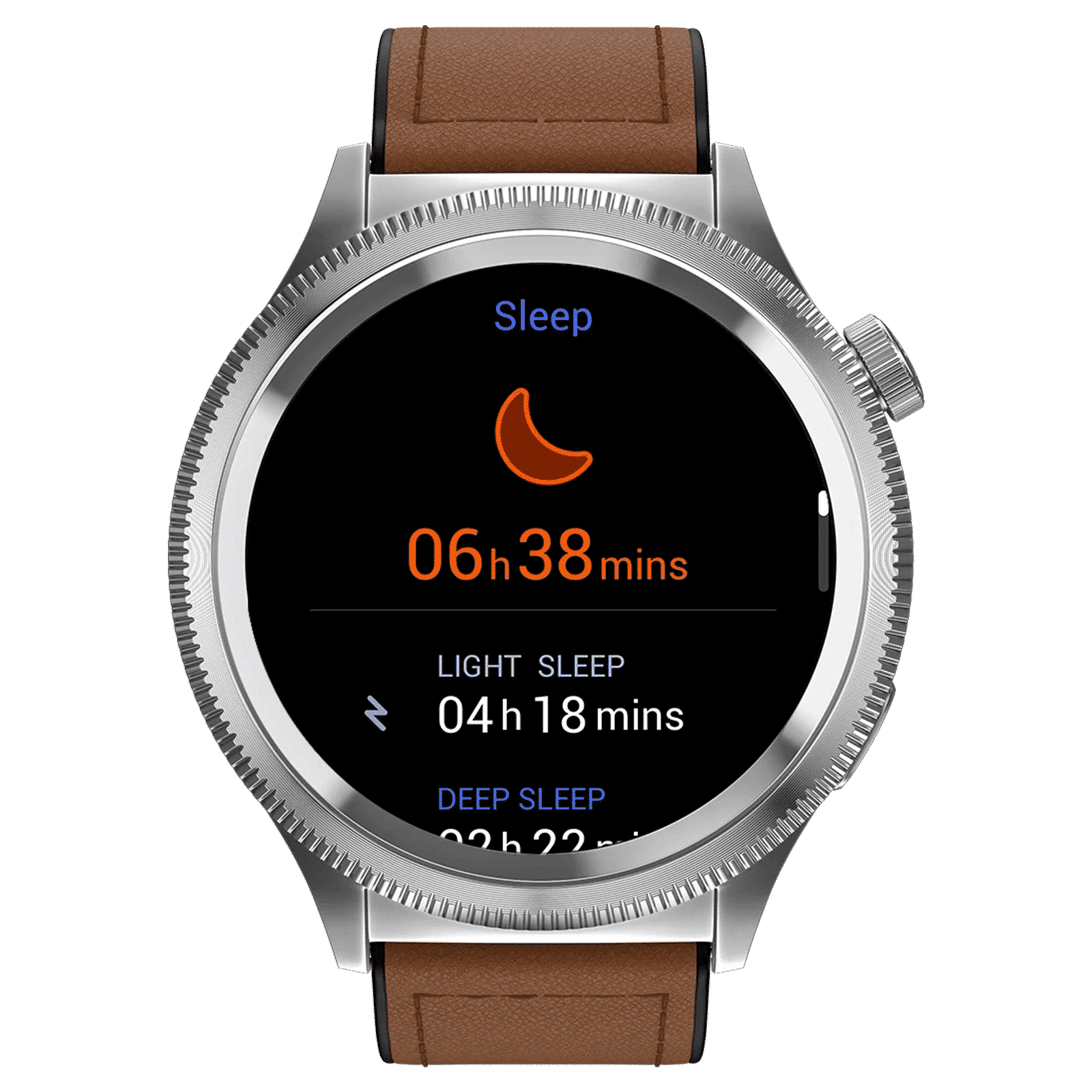noise NoiseFit Halo 2 Smartwatch with Bluetooth Calling (36.3mm AMOLED Display, IP67 Water Resistant, Vintage Brown Strap)_1