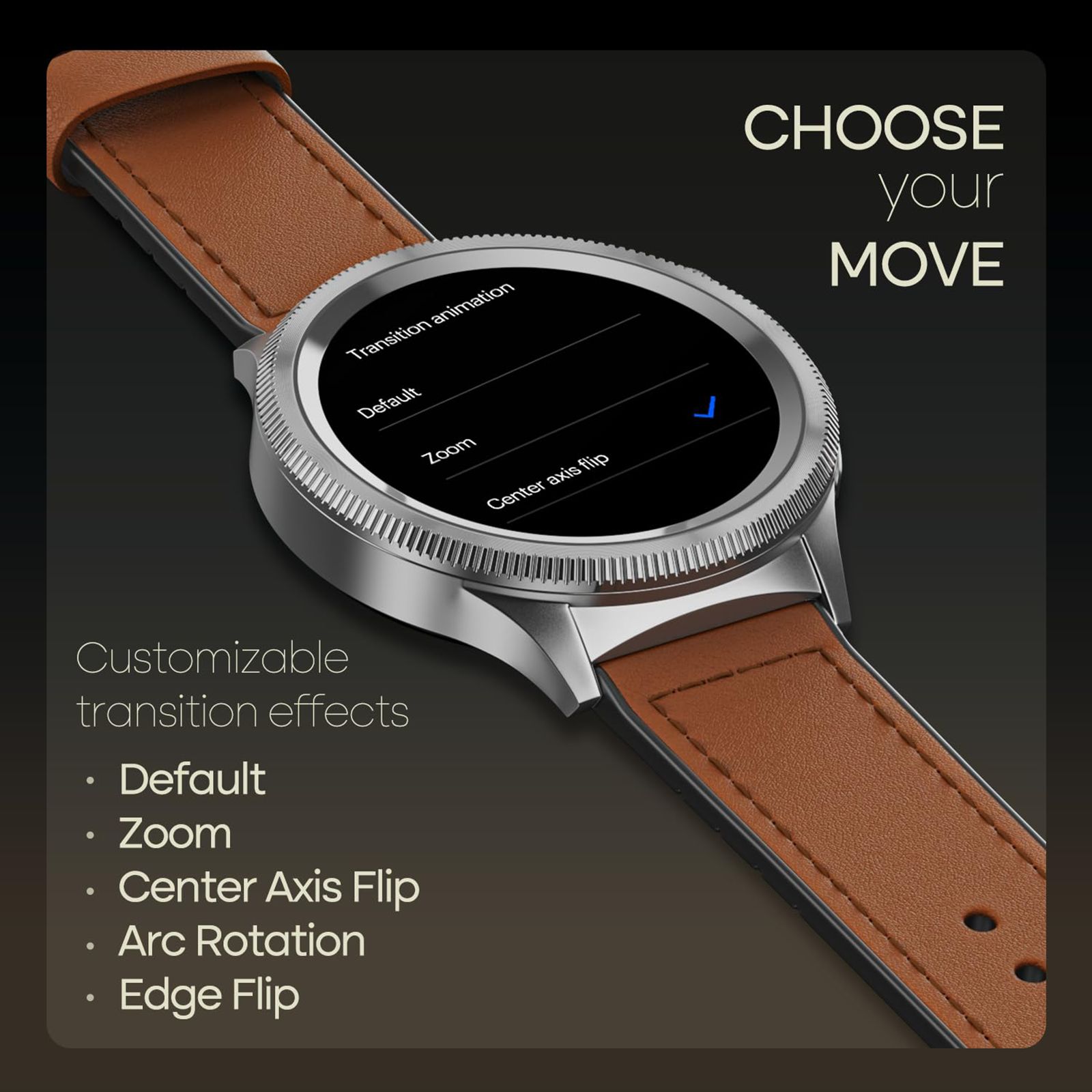 noise NoiseFit Halo 2 Smartwatch with Bluetooth Calling (36.3mm AMOLED Display, IP67 Water Resistant, Vintage Brown Strap)_9