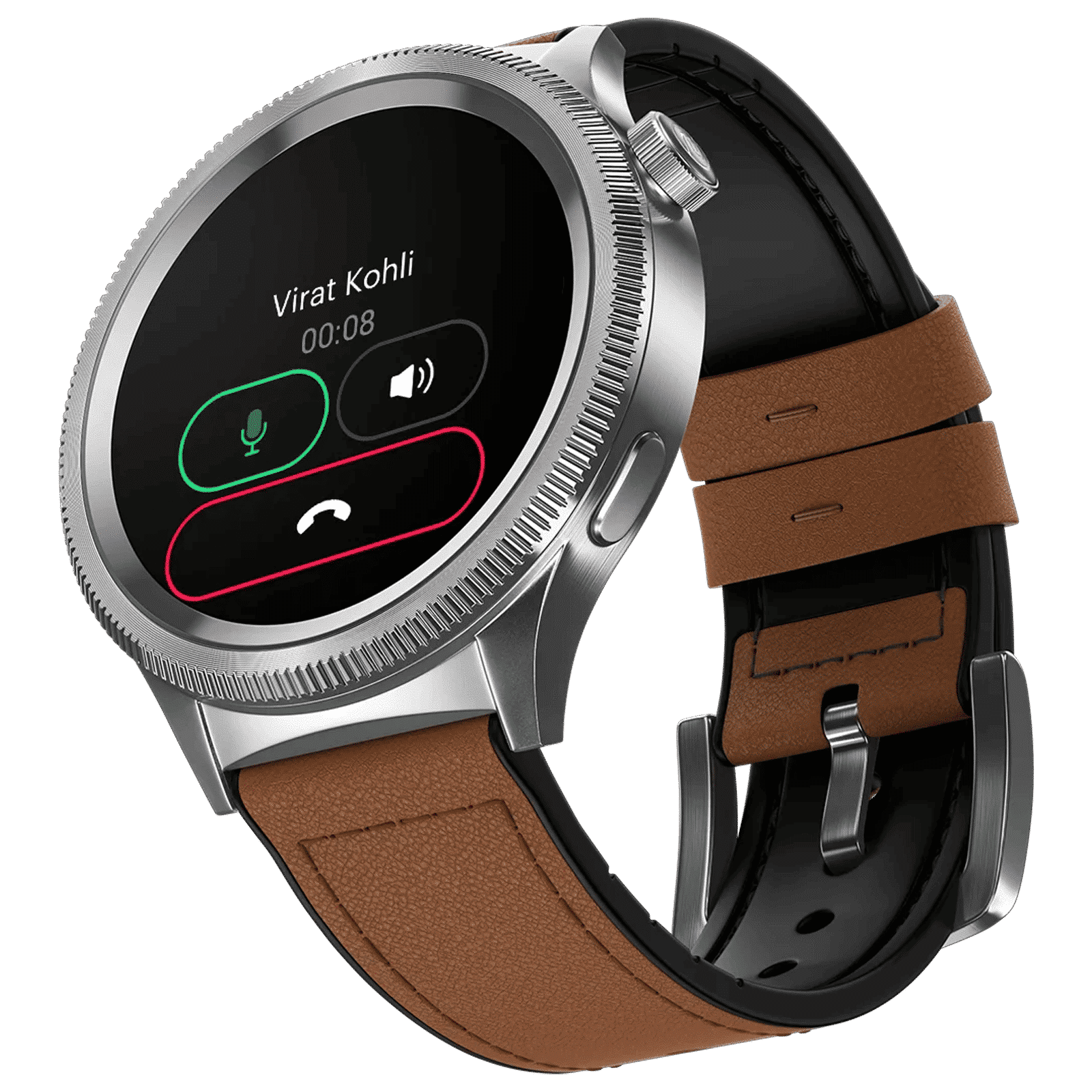 noise NoiseFit Halo 2 Smartwatch with Bluetooth Calling (36.3mm AMOLED Display, IP67 Water Resistant, Vintage Brown Strap)_6