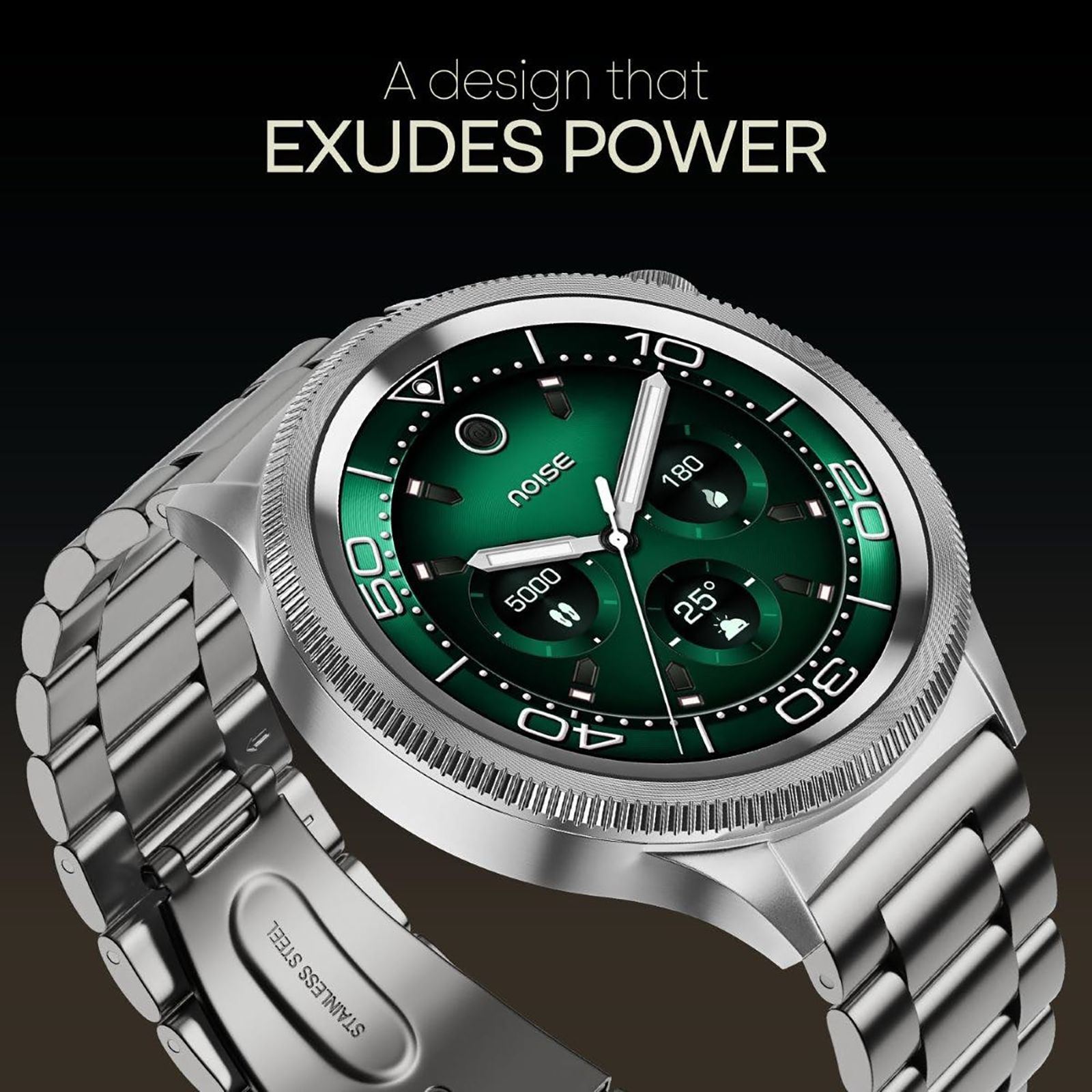 noise NoiseFit Halo 2 Smartwatch with Bluetooth Calling (36.3mm AMOLED Display, IP67 Water Resistant, Elite Silver Strap)_9