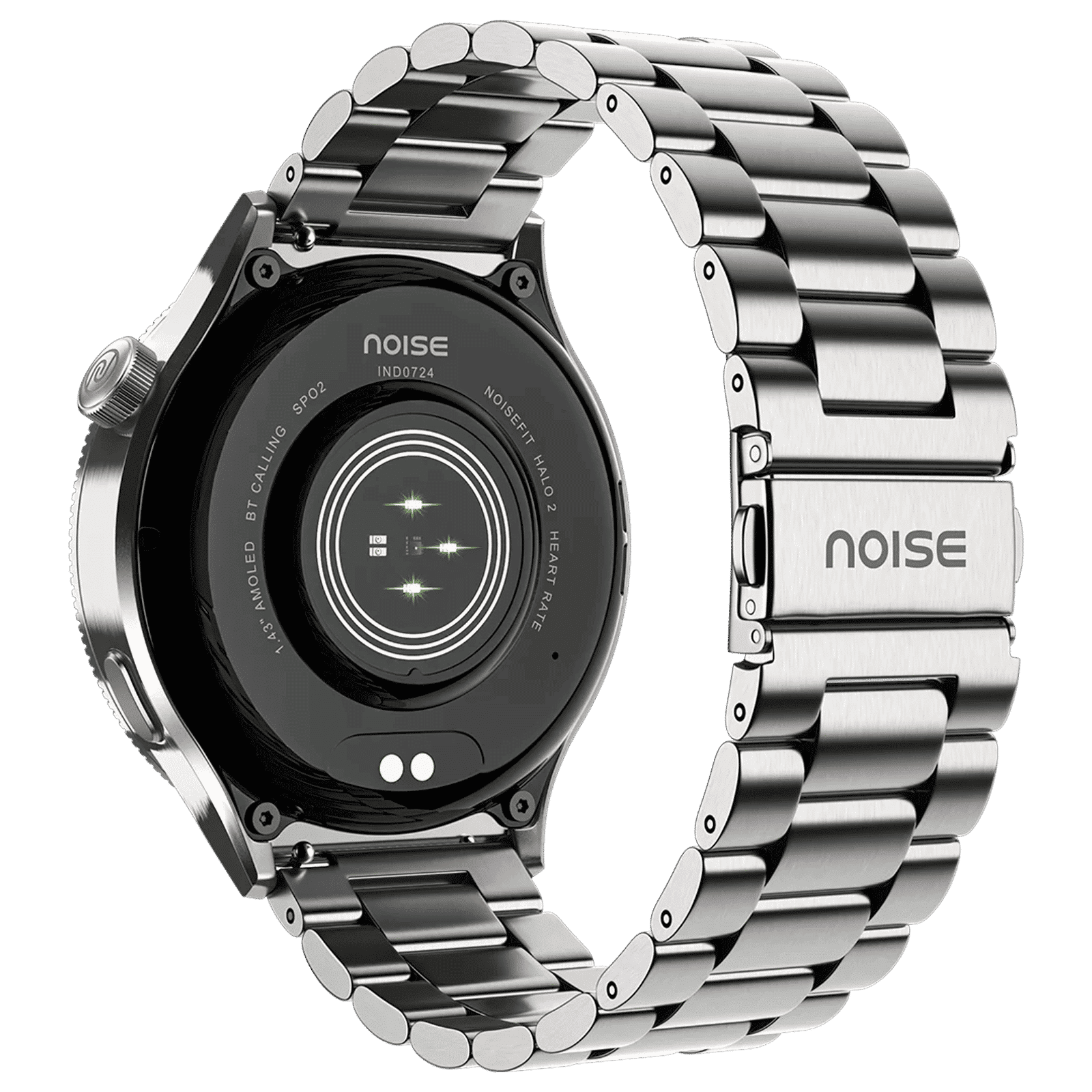 noise NoiseFit Halo 2 Smartwatch with Bluetooth Calling (36.3mm AMOLED Display, IP67 Water Resistant, Elite Silver Strap)_5