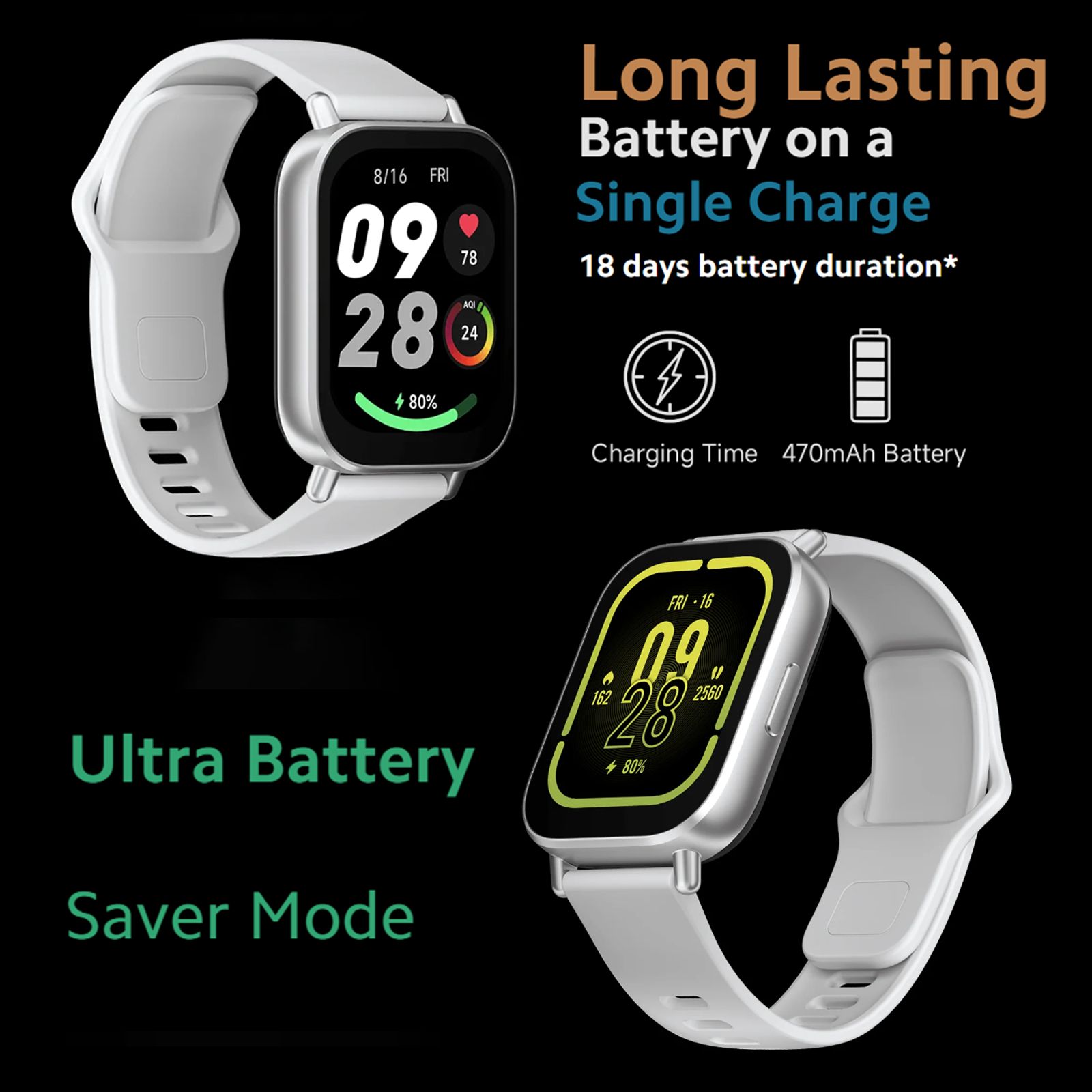 Redmi Watch 5 Active Smartwatch with Bluetooth Calling (50.8mm LCD Display, IPX8 Water Resistant, Midnight Black Strap)_7