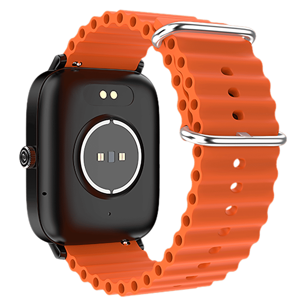 noise Ripple Silicon Strap for noise ColorFit, Mettalix, Noisefit, Force Plus & Endeavour (22mm) (Sweat Resistant, Orange) noise Ripple Silicon Strap for noise ColorFit, Mettalix, Noisefit, Force Plus & Endeavour (22mm) (Sweat Resistant, Orange)_3