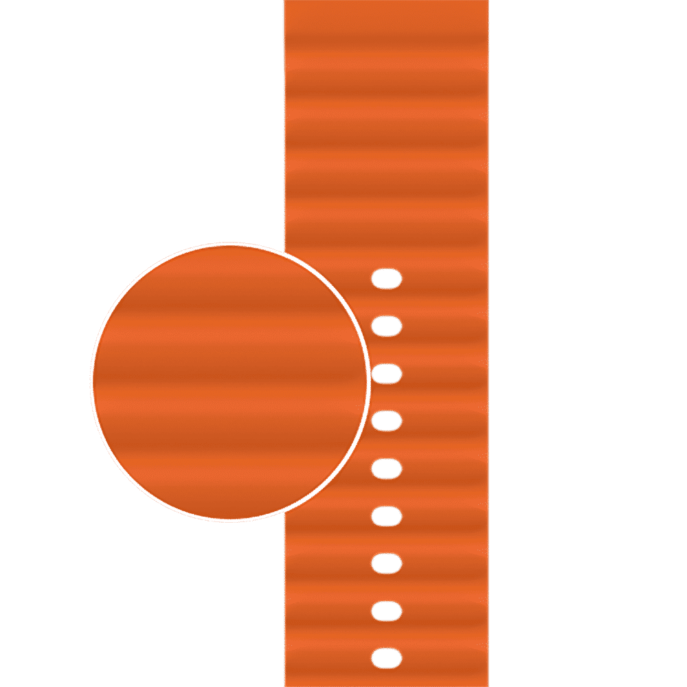 noise Ripple Silicon Strap for noise ColorFit, Mettalix, Noisefit, Force Plus & Endeavour (22mm) (Sweat Resistant, Orange) noise Ripple Silicon Strap for noise ColorFit, Mettalix, Noisefit, Force Plus & Endeavour (22mm) (Sweat Resistant, Orange)_4