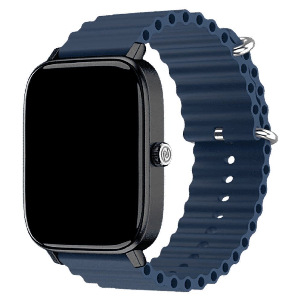 noise Ripple Silicon Strap for noise ColorFit, Mettalix, Noisefit, Force Plus & Endeavour (22mm) (Sweat Resistant, Dark Blue) noise Ripple Silicon Strap for noise ColorFit, Mettalix, Noisefit, Force Plus & Endeavour (22mm) (Sweat Resistant, Dark Blue)_1