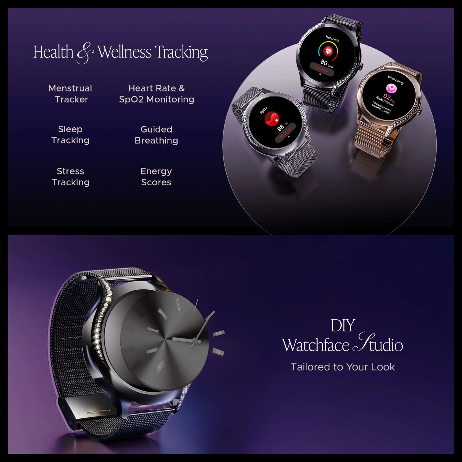 boAt Enigma Gem Smartwatch with Bluetooth Calling (30.2mm AMOLED Display, IP67 Water Resistant, Metallic Black Strap)_5