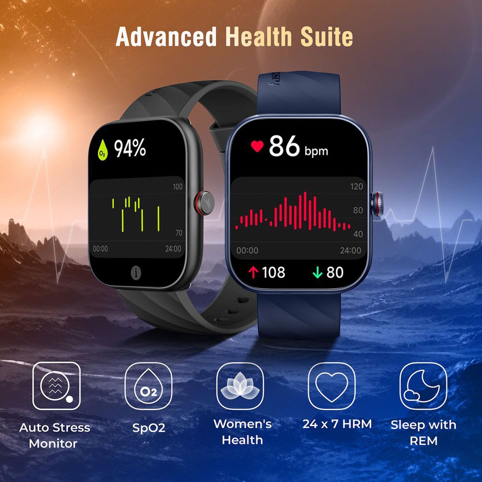 fastrack Kruz Plus Smartwatch with Functional Crown (48.5mm Super HD Display, Black Strap)_8