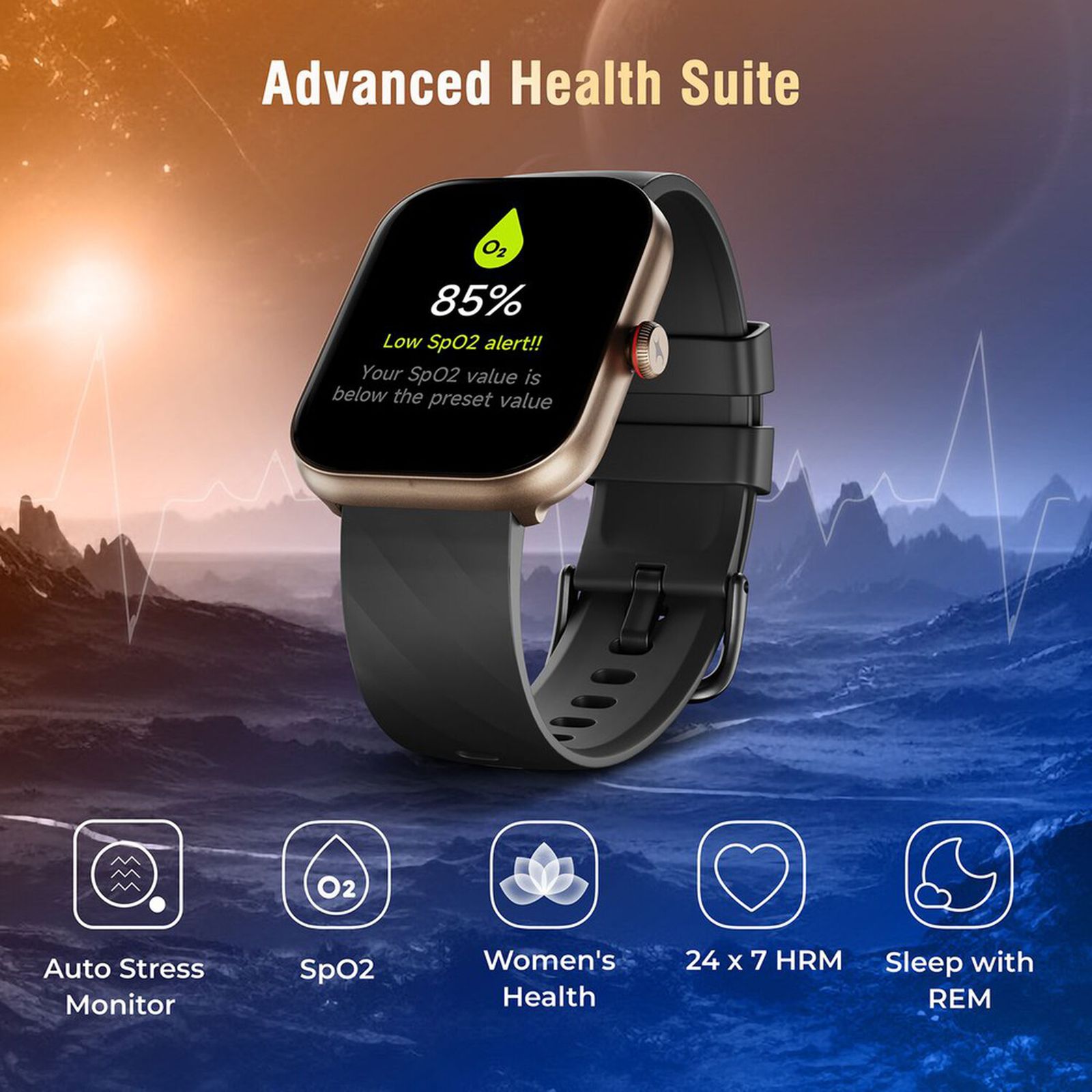 fastrack Kruz Plus Smartwatch with Functional Crown (48.5mm Super HD Display, Blue Strap)_8