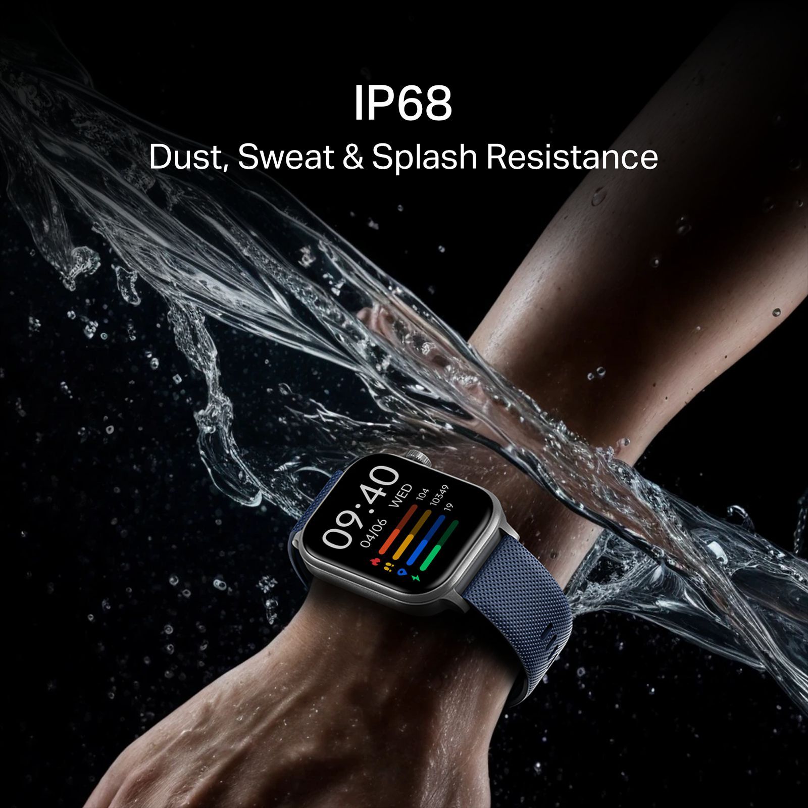 boAt Storm Infinity Smartwatch with Bluetooth Calling (46.48mm HD Display, IP68 Dust, Sweat and Splash Proof, Deep Blue)_9