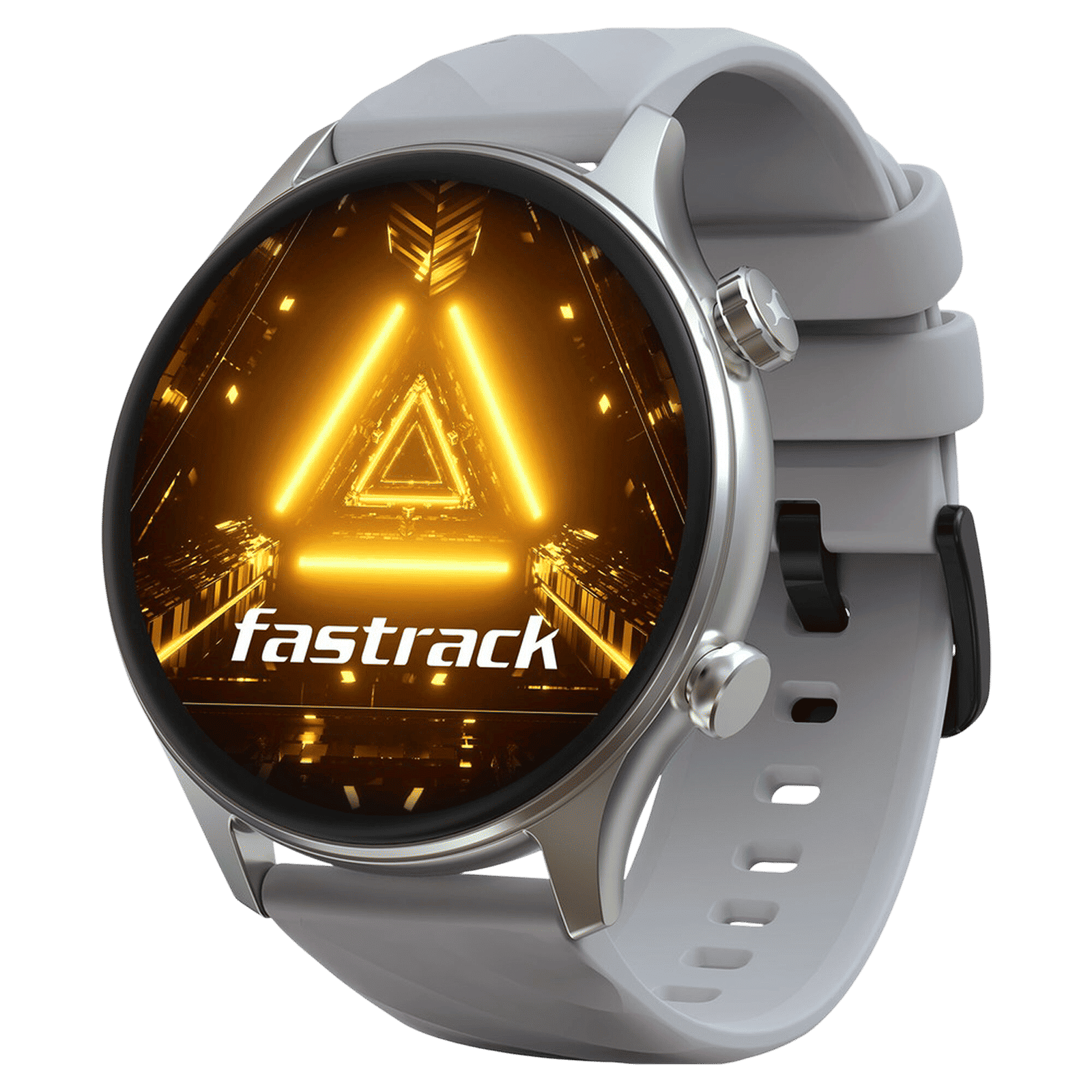 fastrack Optimus 2 Pro Smartwatch with Bluetooth Calling (36.3mm AMOLED Display, IP68 Water Resistant, Grey Strap)_1