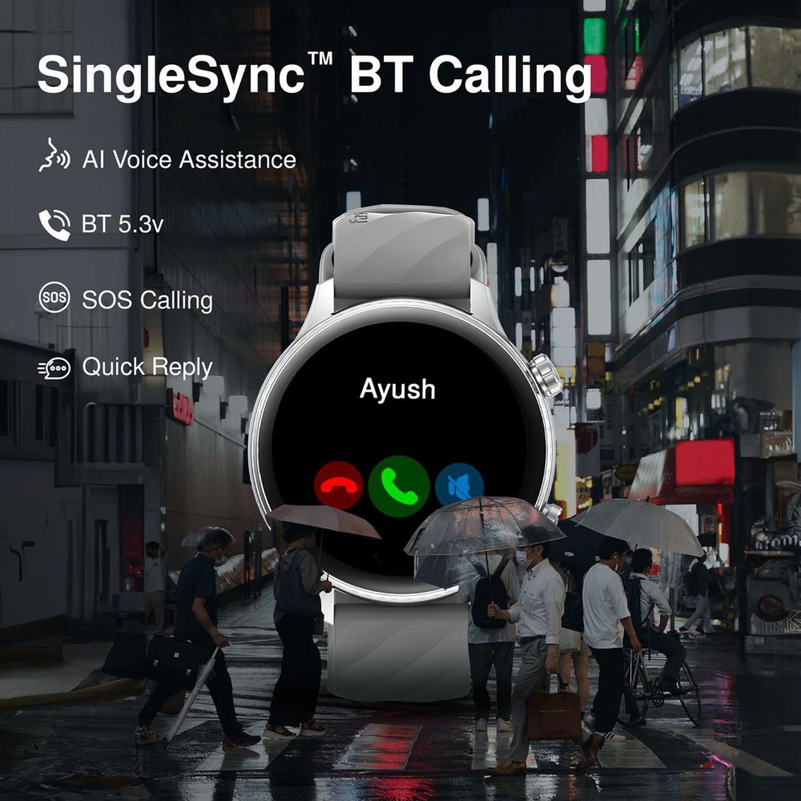 fastrack Optimus 2 Pro Smartwatch with Bluetooth Calling (36.3mm AMOLED Display, IP68 Water Resistant, Grey Strap)_5