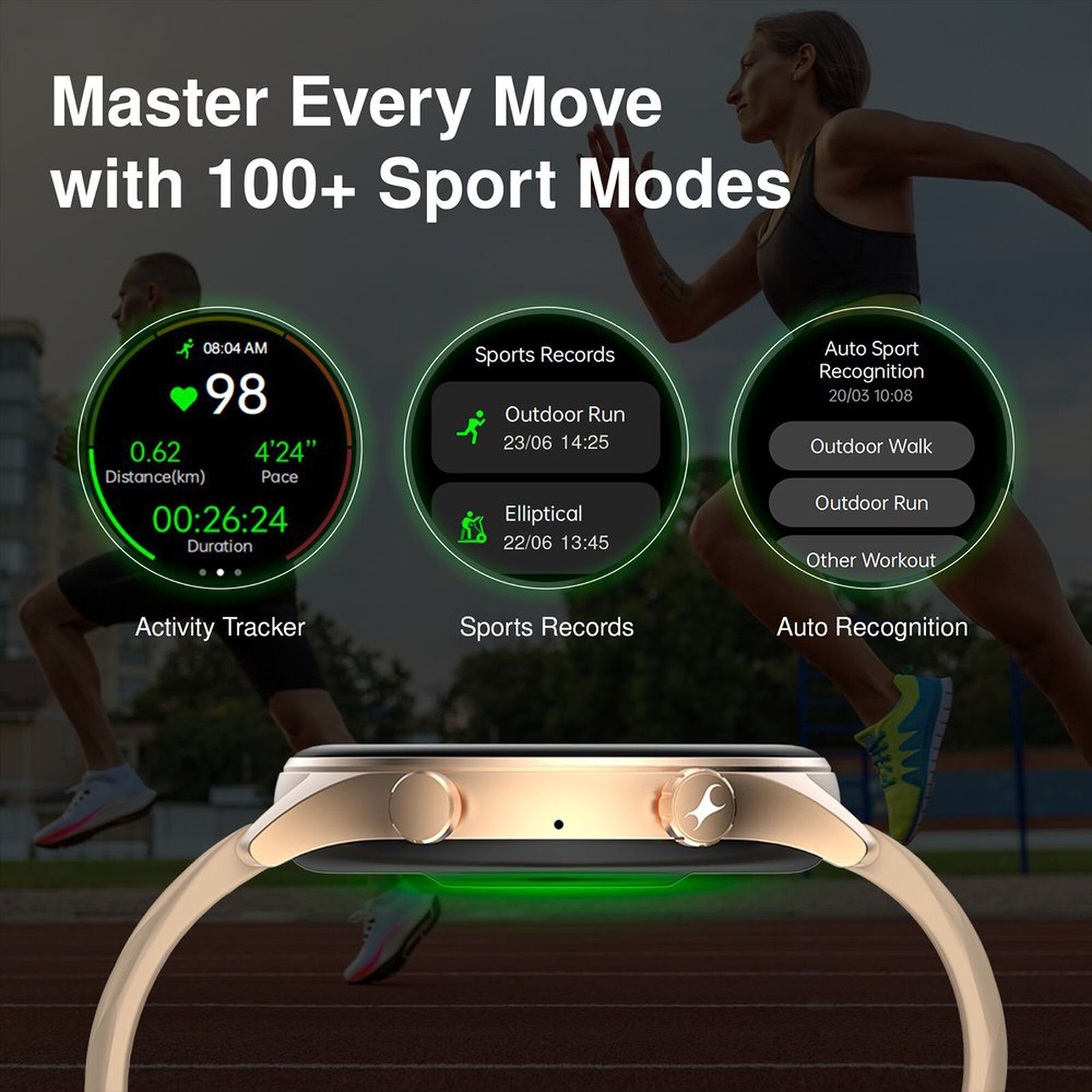 fastrack Optimus 2 Pro Smartwatch with Bluetooth Calling (36.3mm AMOLED Display, IP68 Water Resistant, Grey Strap)_6