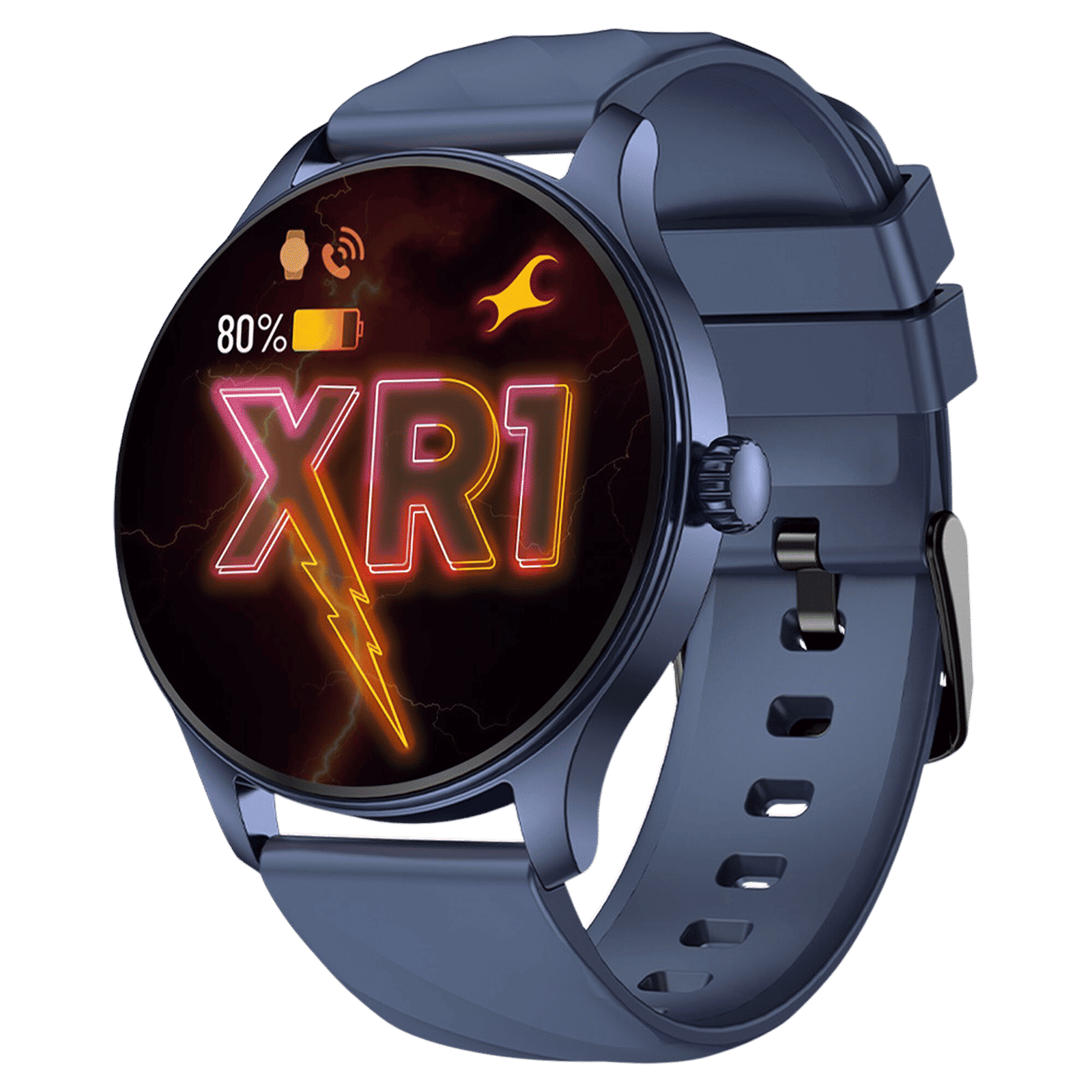 fastrack Revoltt XR1 Smartwatch with Bluetooth Calling (35mm UltraVU HD Display, IP68 Water Resistant, Blue Strap)_1