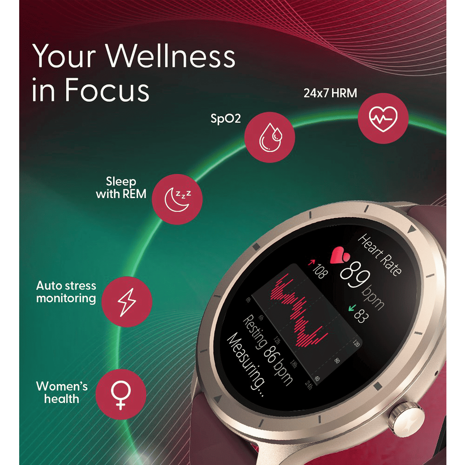 fastrack Revoltt FR2 Smartwatch with Bluetooth Calling (35mm UltraVU TFT Display, IP68 Water Resistant, Black Strap)_7