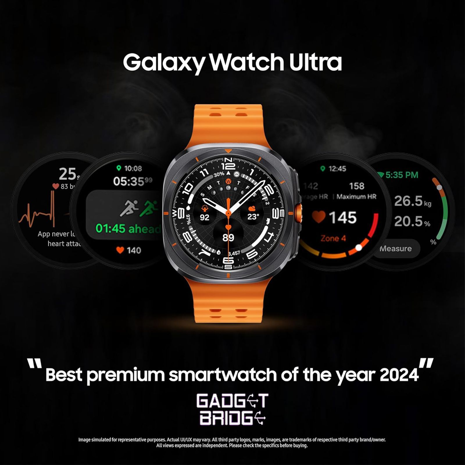 SAMSUNG Galaxy Watch Ultra 2025 GPS+BT+Wi-Fi+LTE Wear OS Smartwatch (47mm Super AMOLED Display, 3nm Processor, Fall Detection, Marine Strap)_13