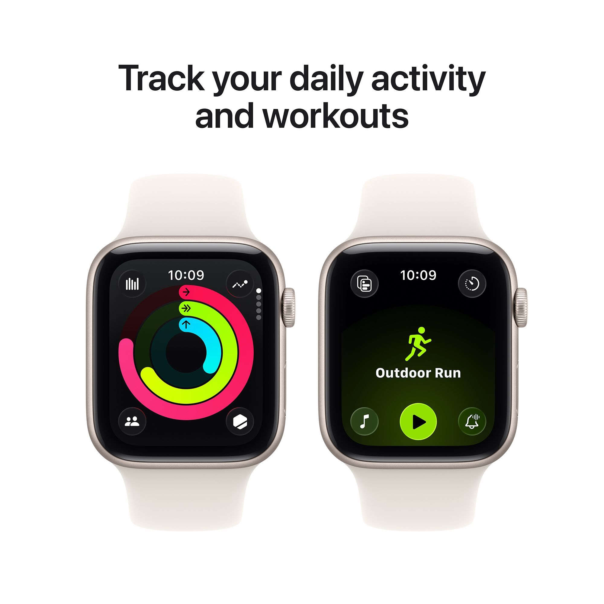 Apple Watch SE 3 GPS+Cellular with Starlight Sport Band - S/M (44mm Retina LTPO OLED Display, Starlight Aluminium Case)_6