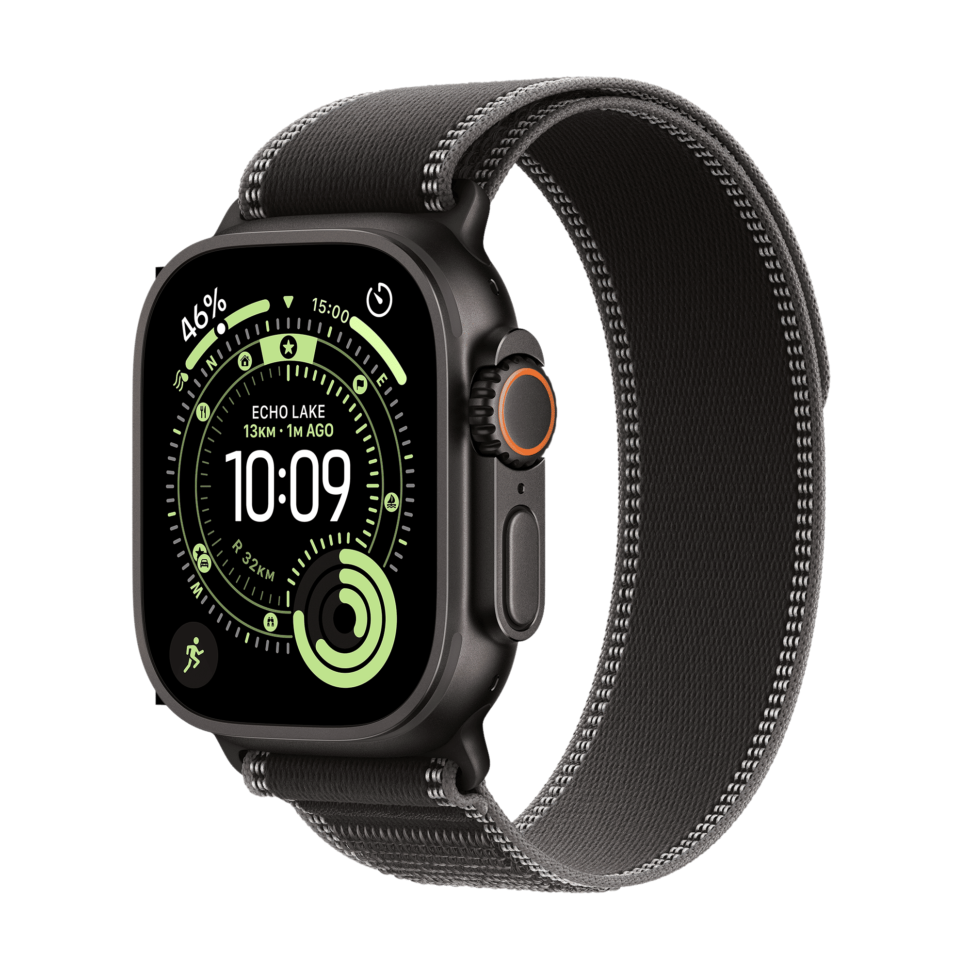 Apple Watch Ultra 3 GPS+Cellular with Black/Charcoal Trail Loop - M/L (49mm Retina LTPO3 OLED Display, Black Titanium Case) _1