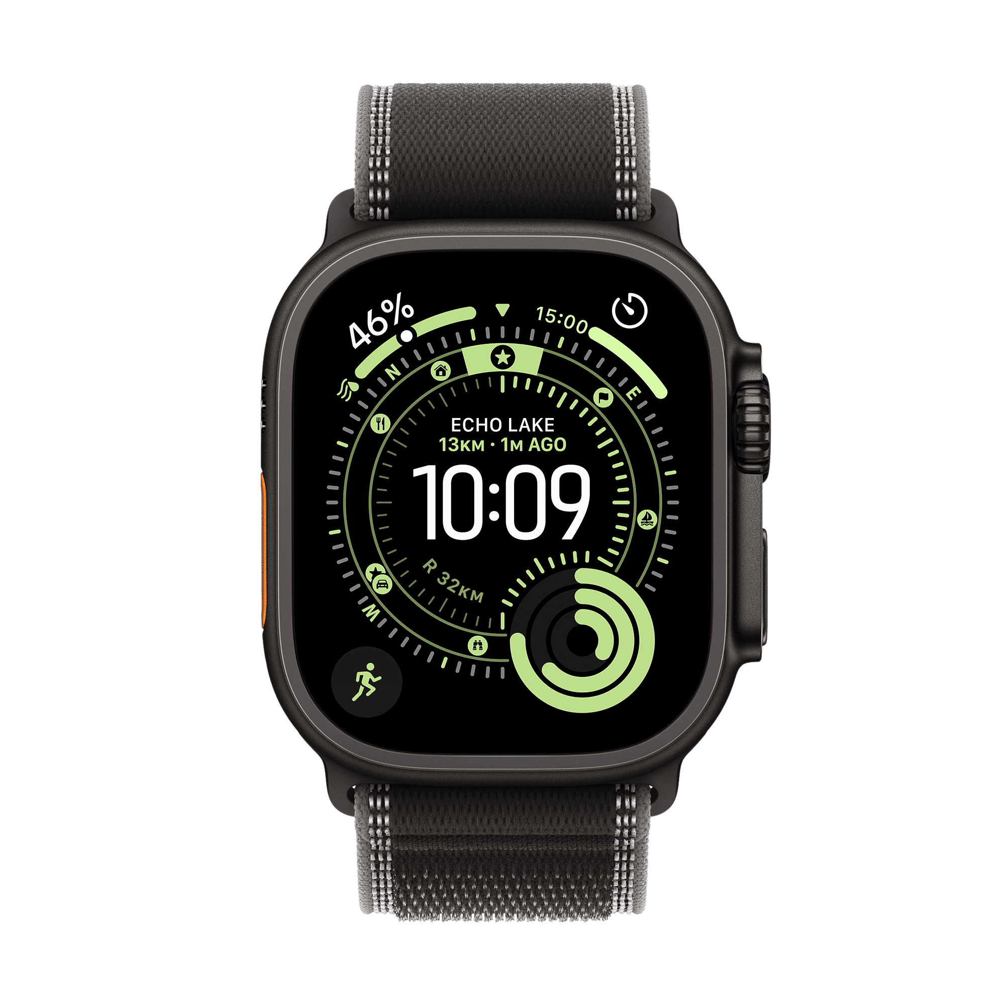 Apple Watch Ultra 3 GPS+Cellular with Black/Charcoal Trail Loop - M/L (49mm Retina LTPO3 OLED Display, Black Titanium Case) _2