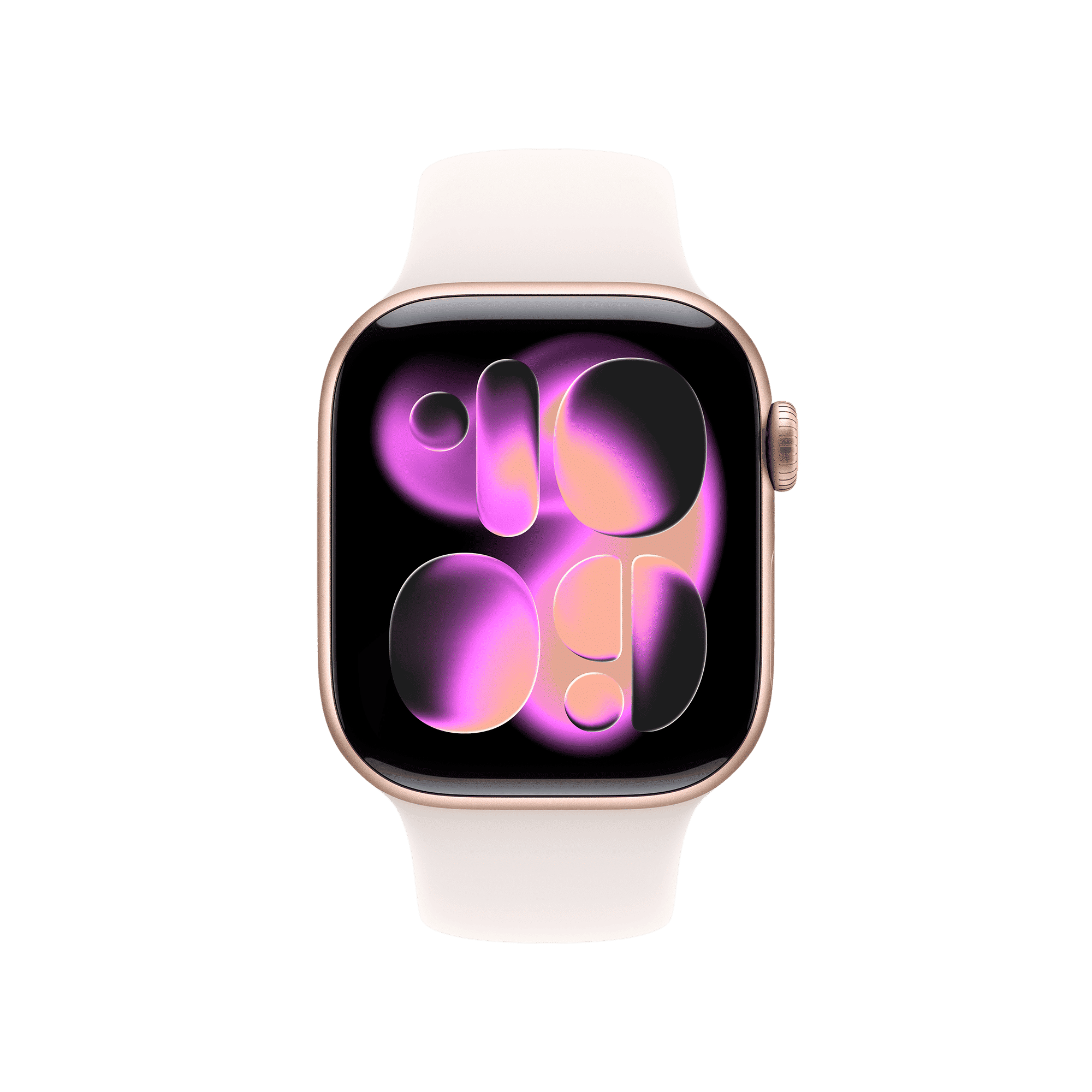 Apple Watch Series 11 GPS with Black Sport Band - M/L (42mm Retina LTPO3 OLED Display, Rose Gold Aluminium Case)_2